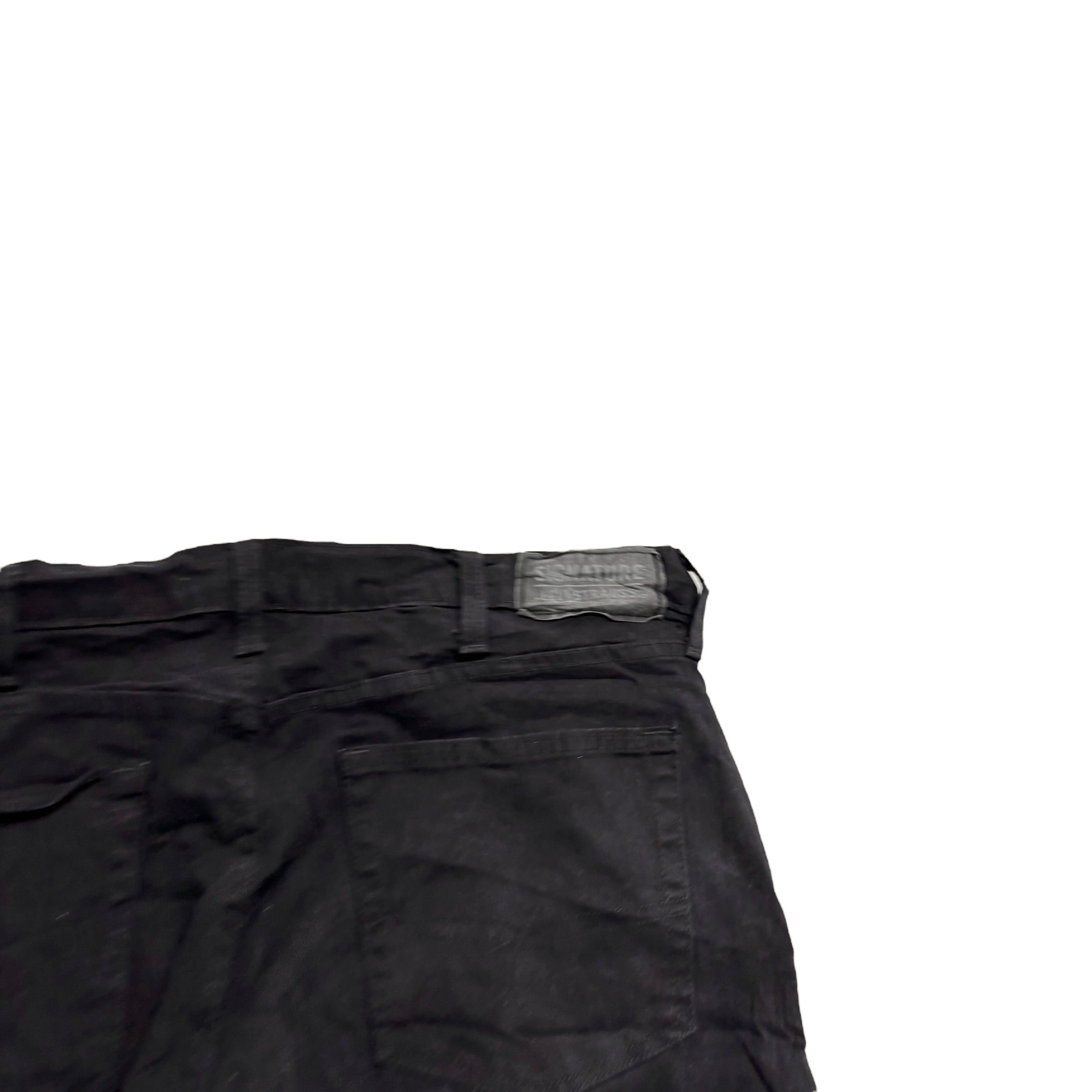 Levis Signature Jeans W38 L30 Mens Black Athletic Tapered Fit Stretch (E)