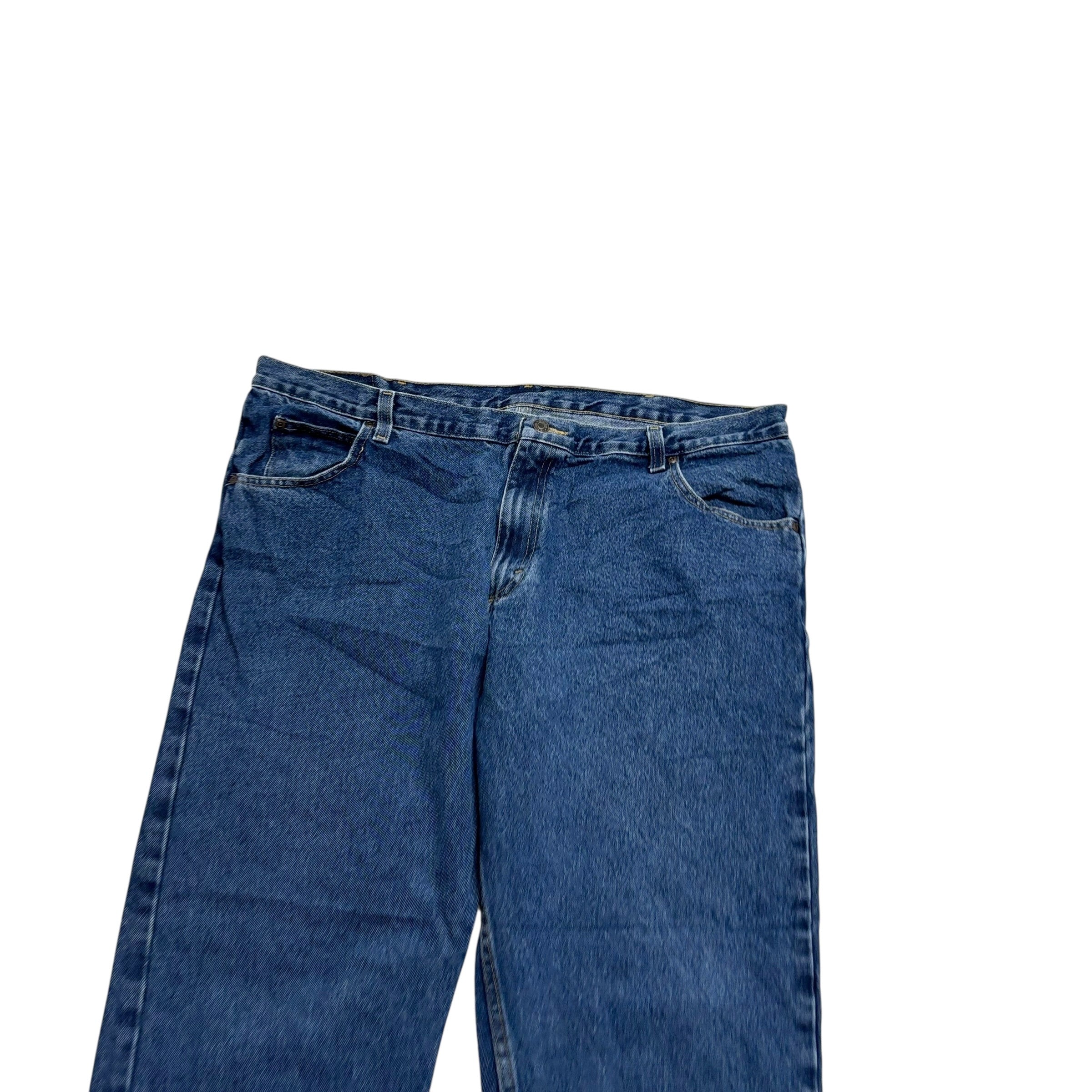 Wrangler Jeans W42 L30 Mens Light Blue Relaxed Straight Fit Denim (E)