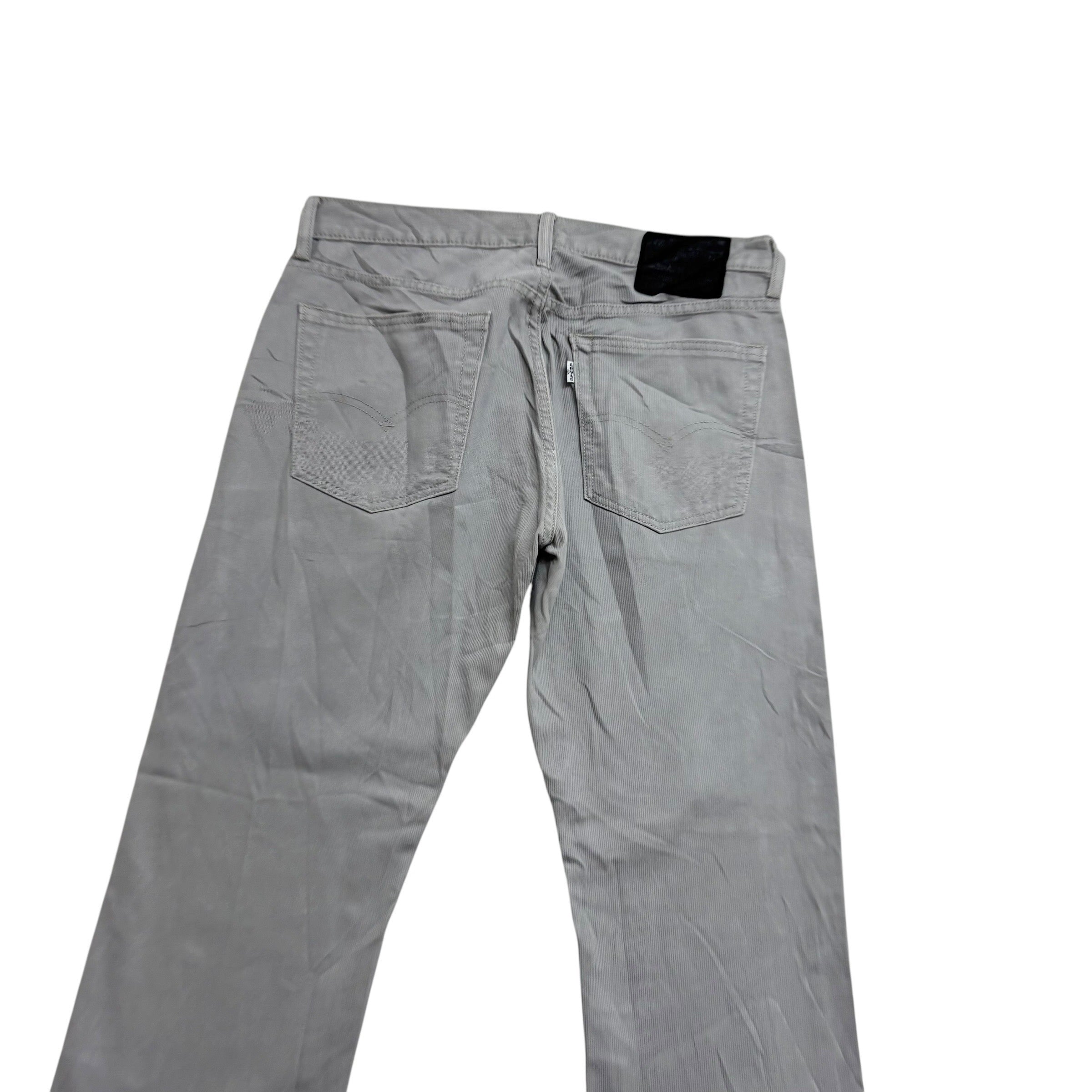 Levis 513 Jeans W32 L30 Mens Grey Slim Straight Fit Denim (E)