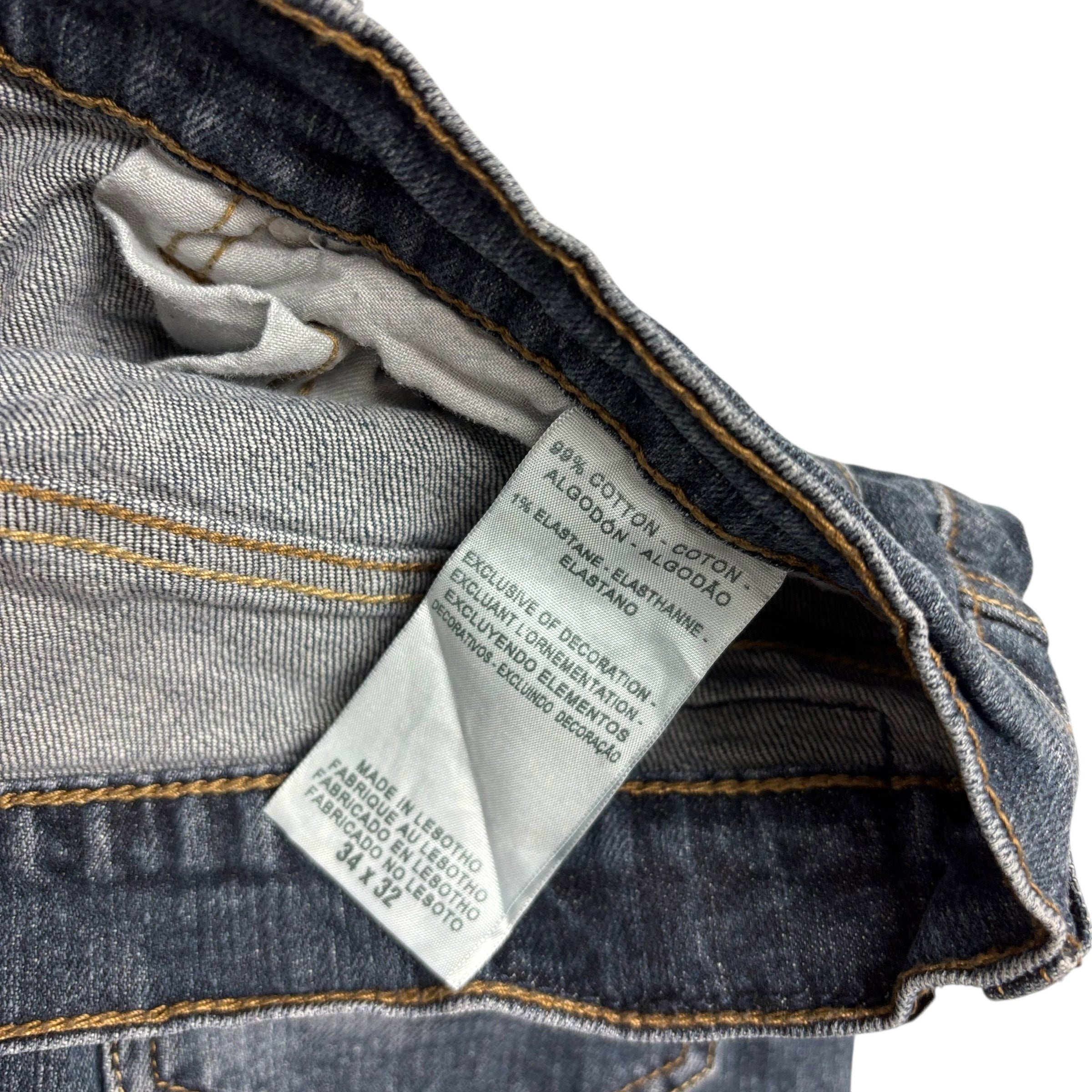 Levis Signature Jeans W34 L32 Mens Dark Blue Skinny Fit Stretch Vintage