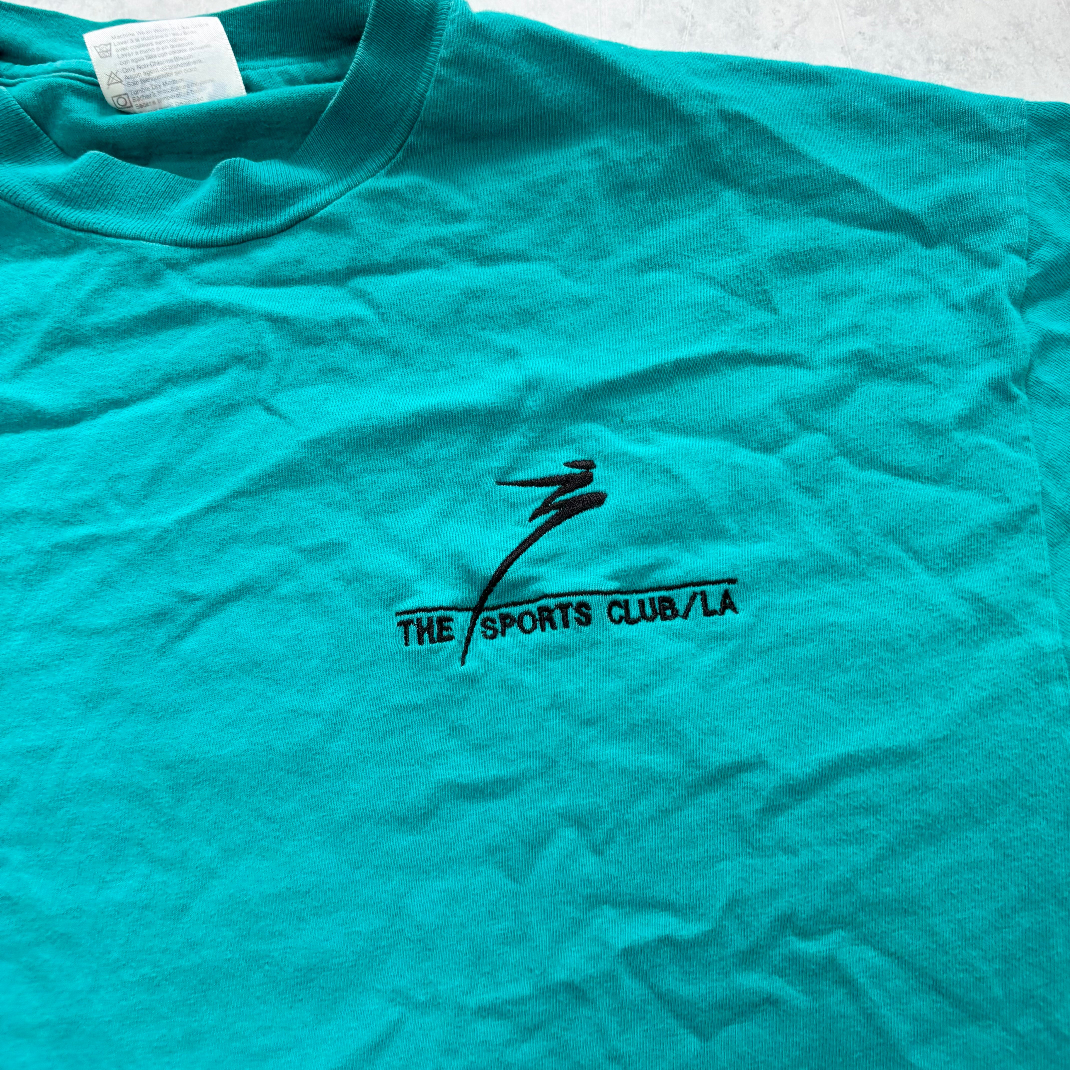 Vintage T Shirt Mens Large Blue Single Stitch Graphic Print 90s USA (E)