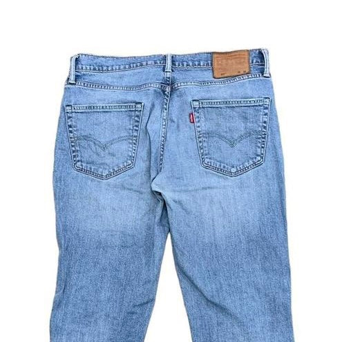 Levis 511 Jeans W34 L34 Mens Light Blue Slim Fit Stretch Denim