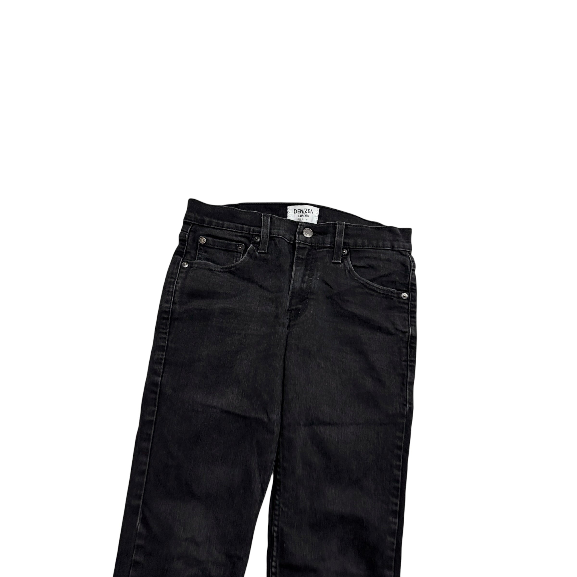 Levis Denizen Jeans W30 L32 Mens Black Slim Fit Stretch Denim (E)