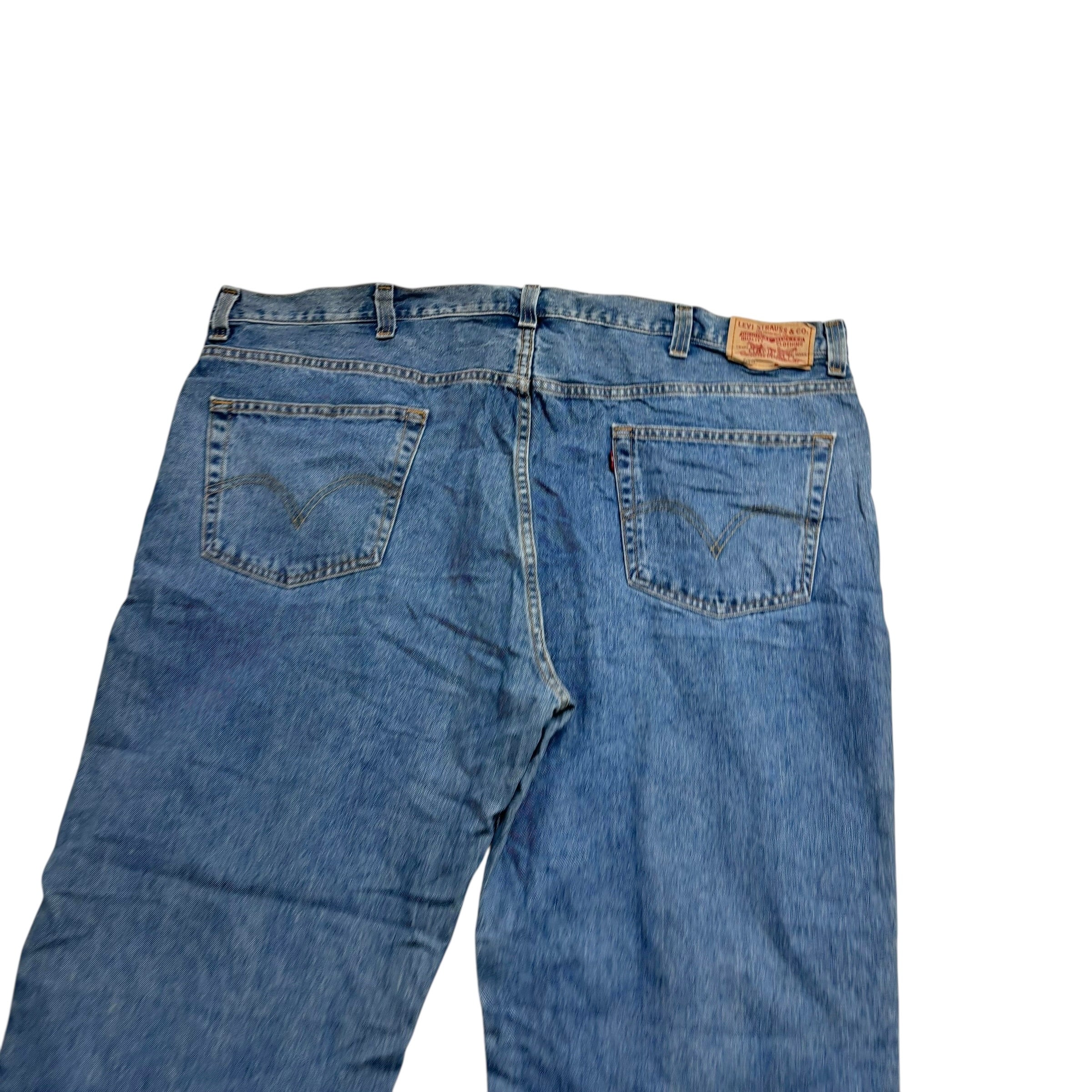Levis 550 Jeans W46 L29 Mens Mid Blue Baggy Relaxed Straight Vintage Denim (E)
