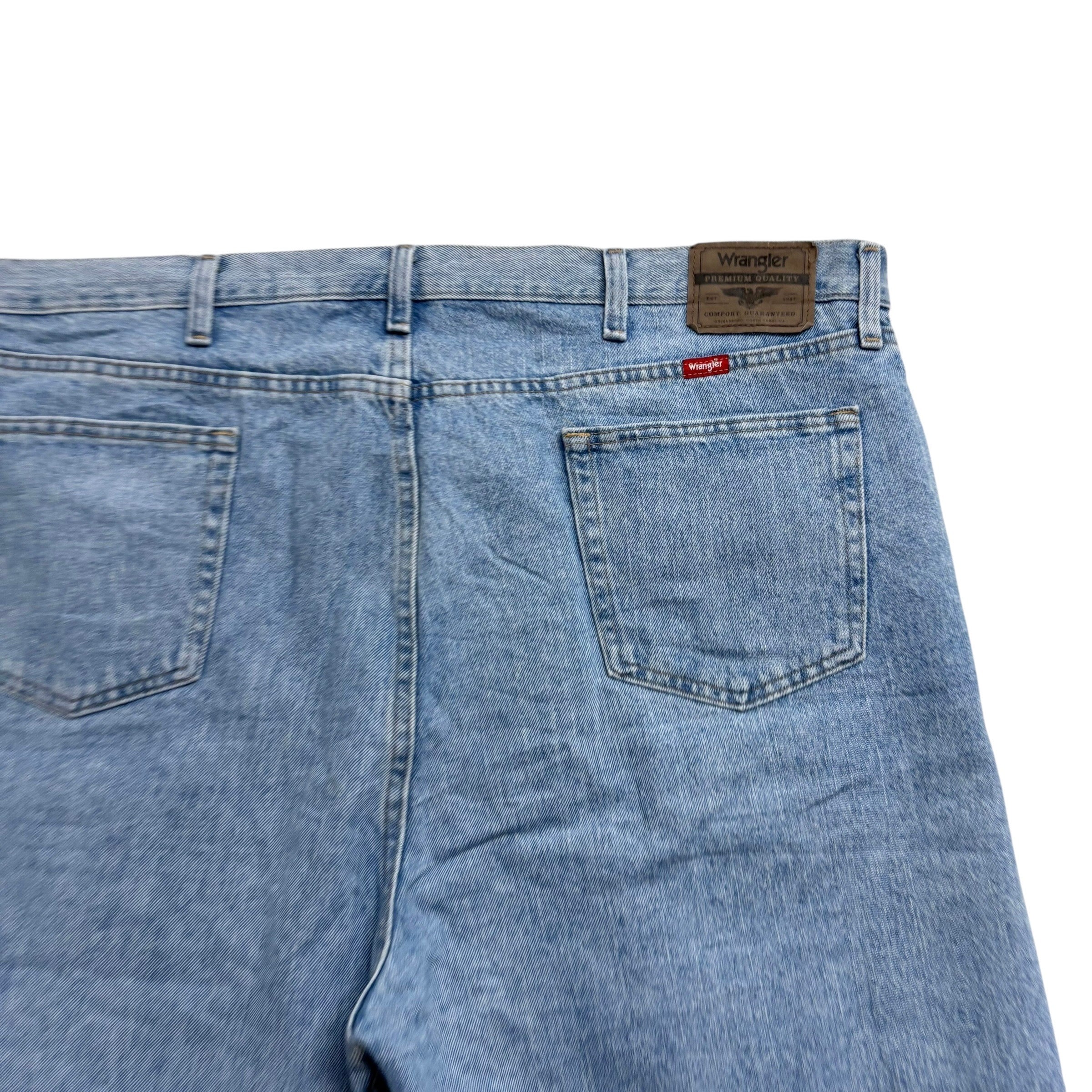 Wrangler Baggy Jorts W44 Mens Denim Shorts Light Blue Relaxed Fit (E)