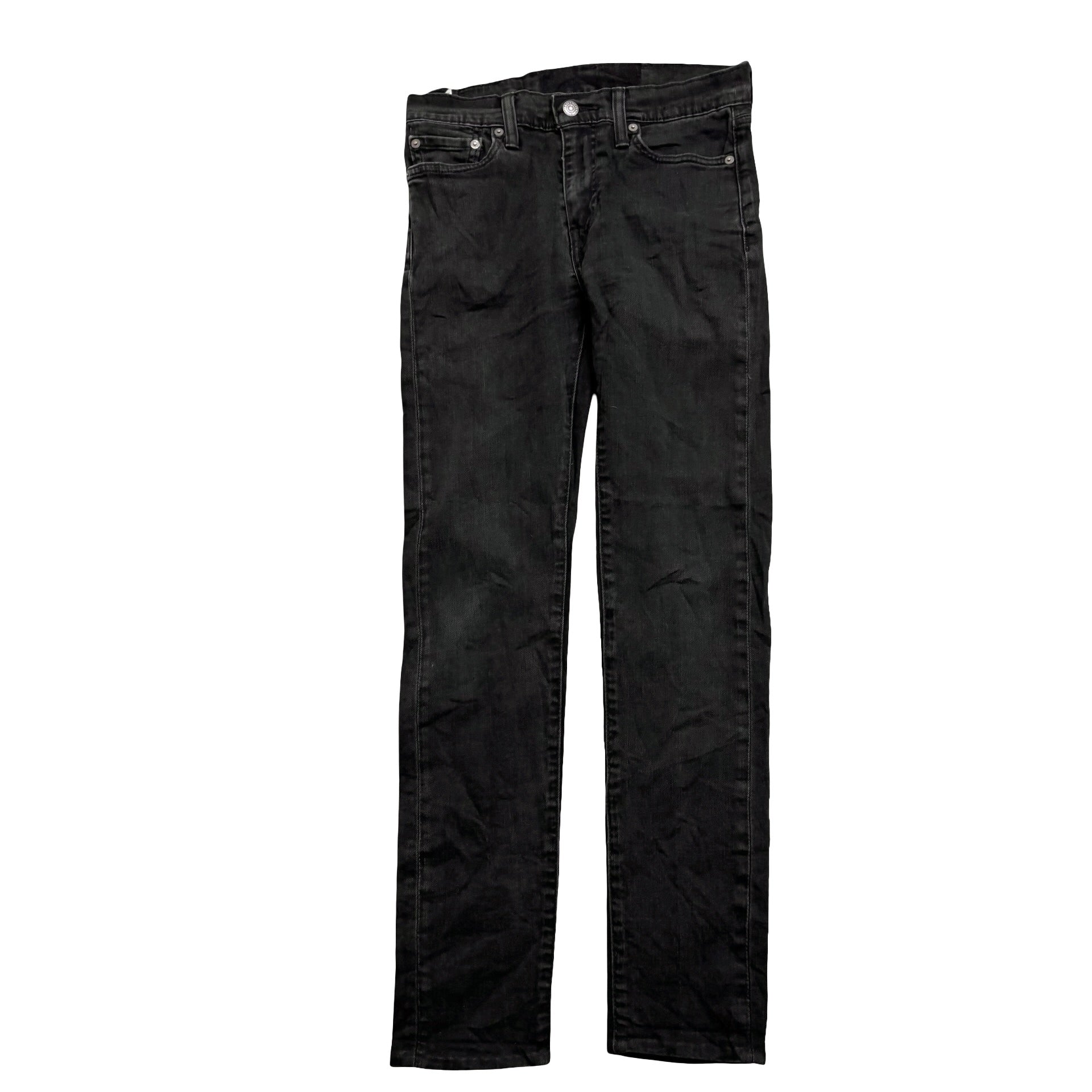 Levis 510 Jeans W28 L30 Mens Black Skinny Fit Stretch Denim