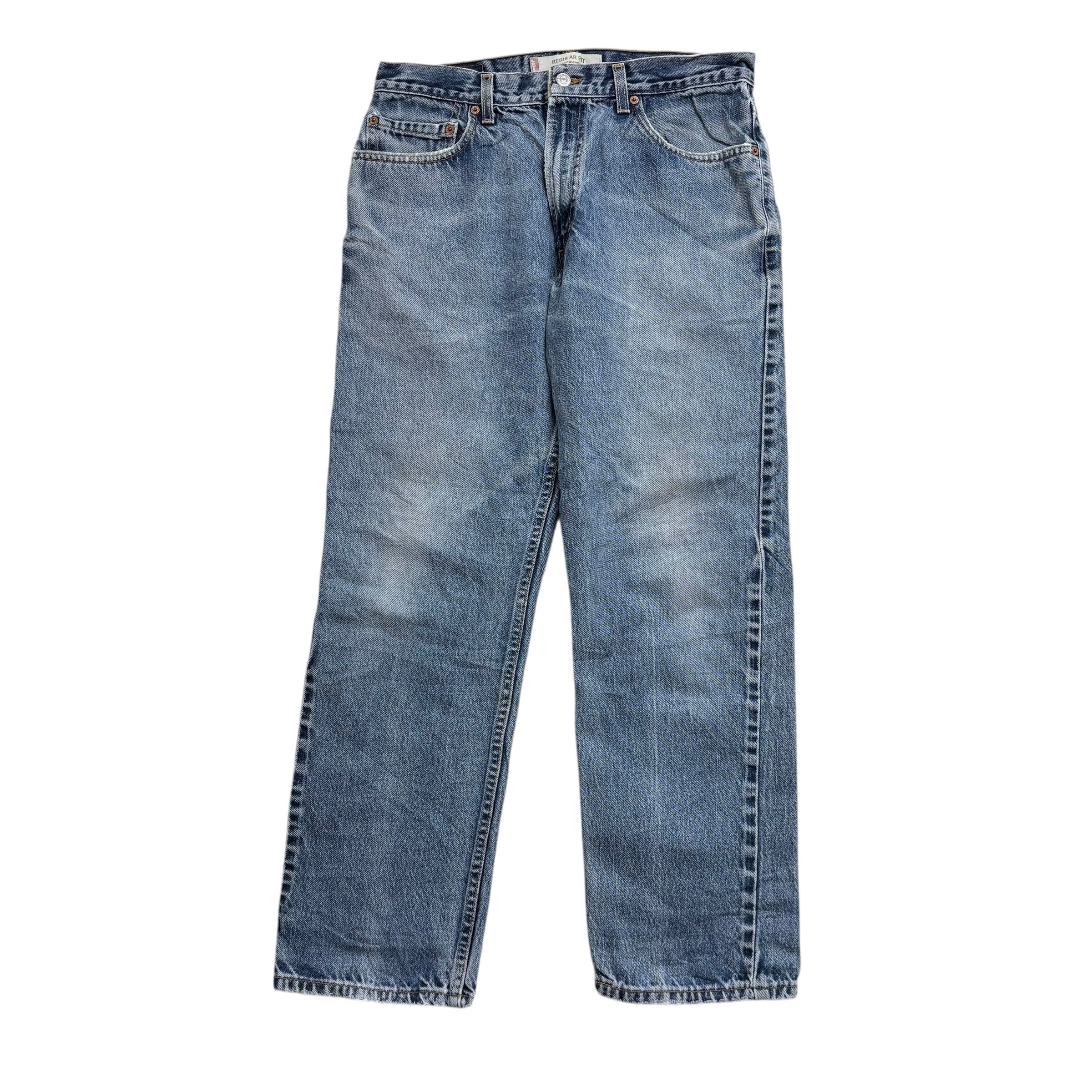 Levis 505 Jeans W32 L30 Mens Mid Blue Regular Straight Made In USA Vintage