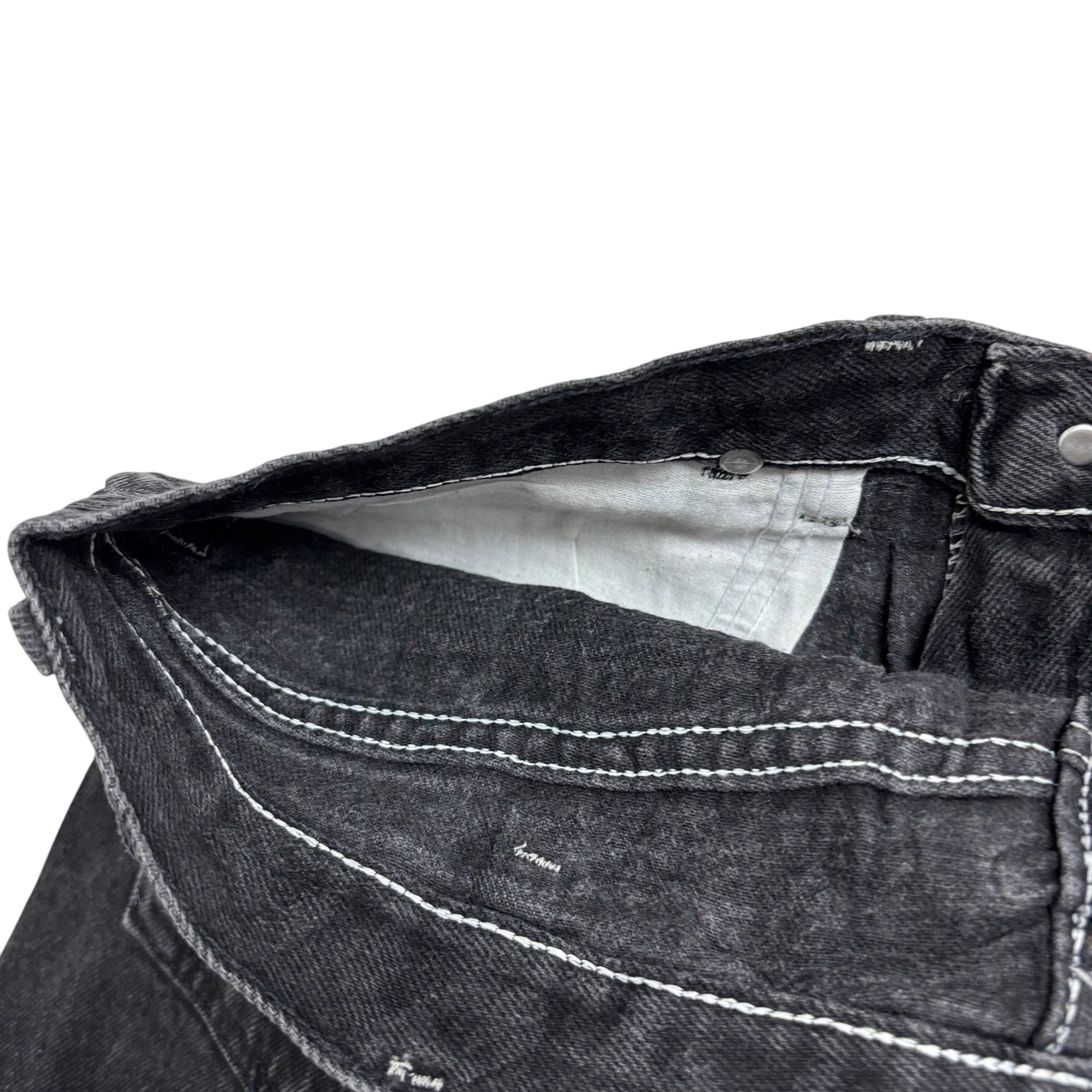Wrangler Jeans W34 L34 Mens Black Regular Taper Fit Vintage 90s Denim