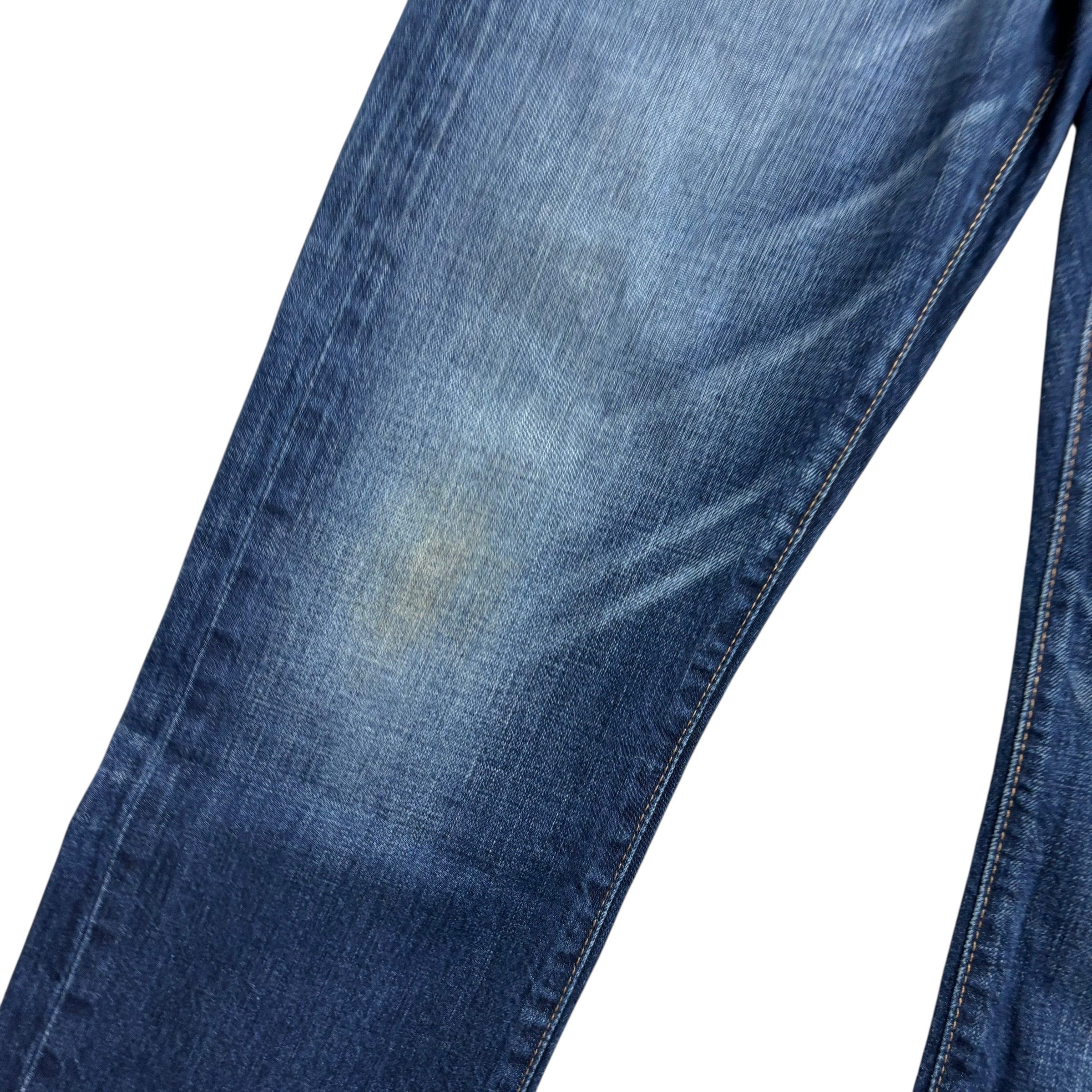 Levis 513 Jeans W31 L30 Mens Dark Blue Slim Straight Fit Denim