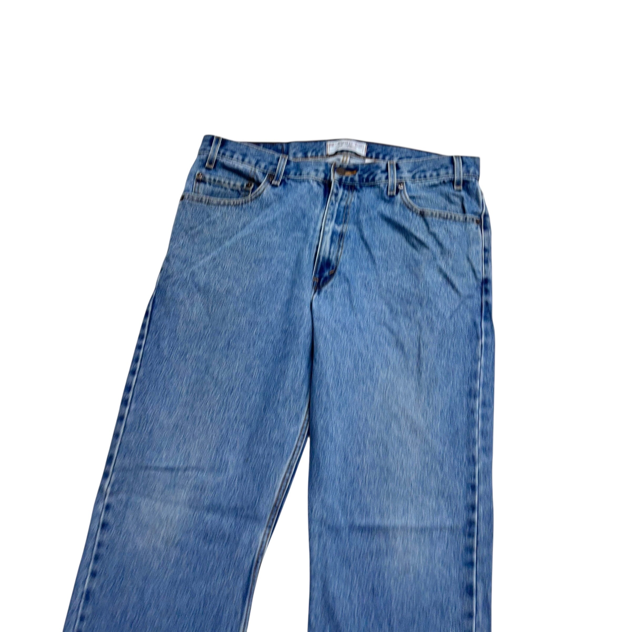 Levis Signature Jeans W36 L32 Mens Mid Blue Regular Straight Fit Vintage (E)