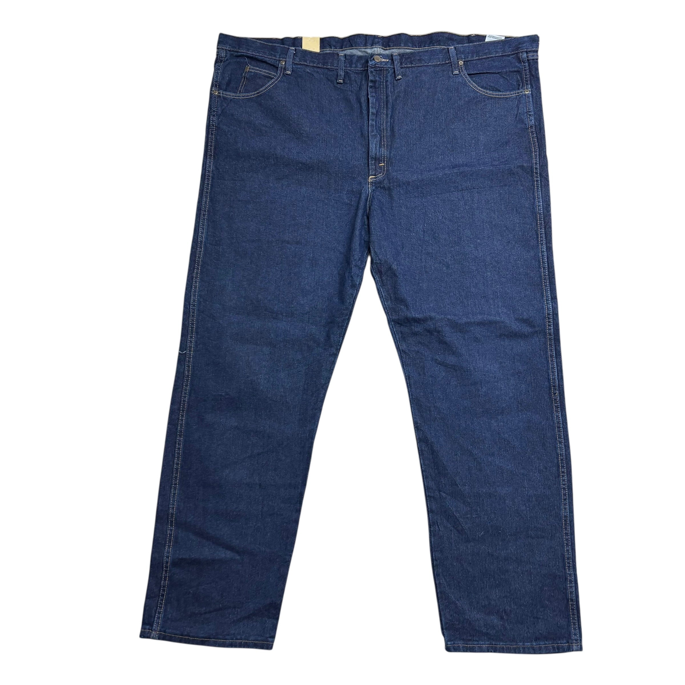 Wrangler Jeans W56 L34 Mens Dark Blue Relaxed Straight Fit Denim (E)