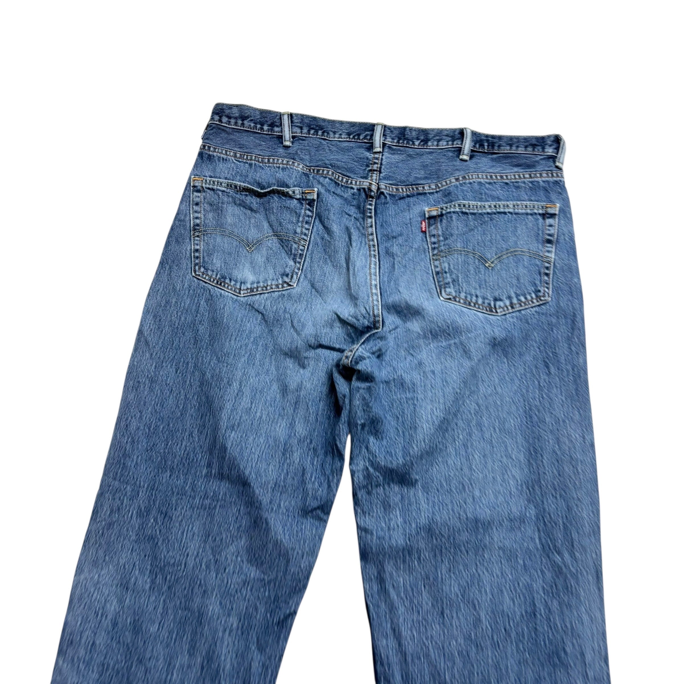 Levis 550 Jeans W42 L34 Mens Mid Blue Baggy Relaxed Straight Fit Denim