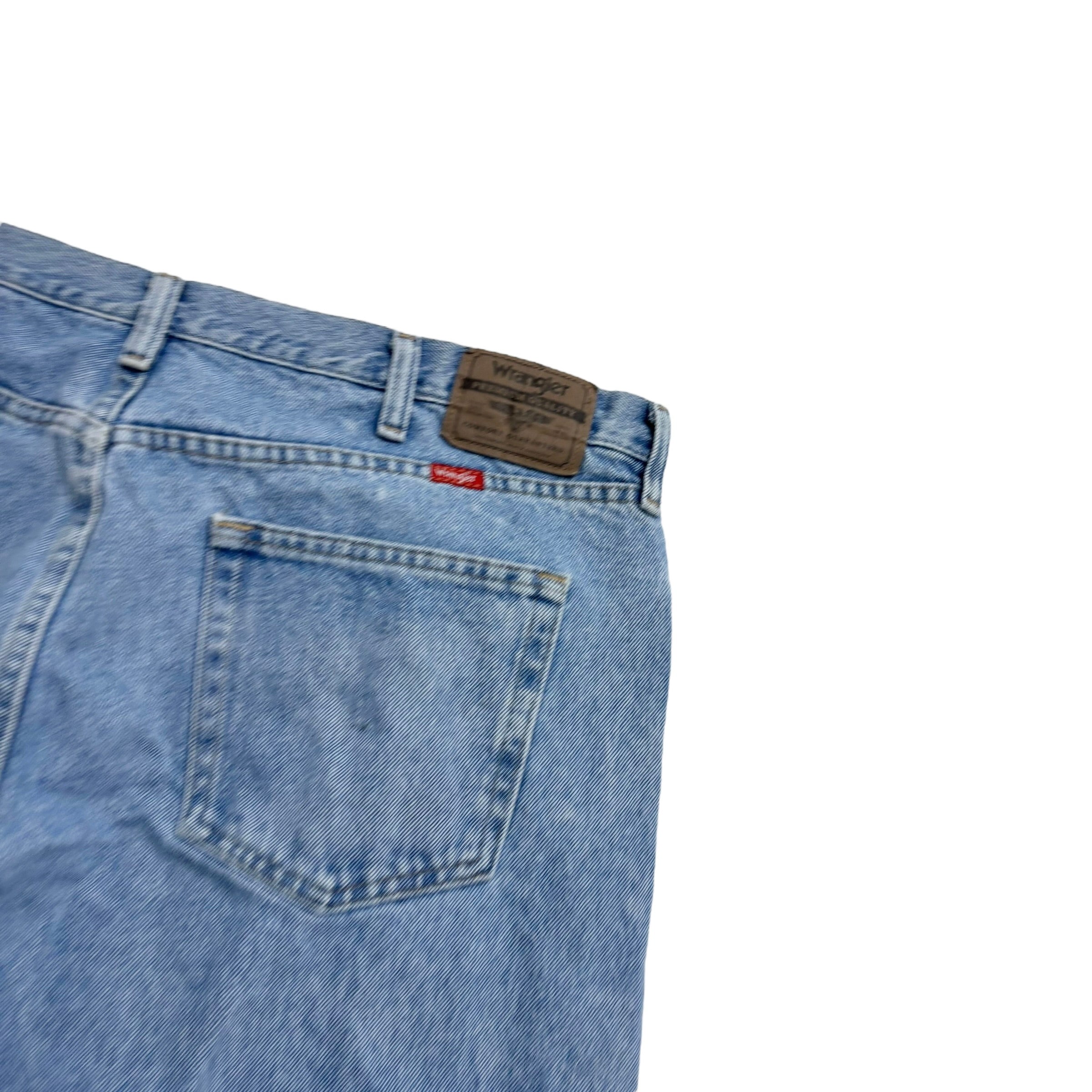 Wrangler Jeans W40 L32 Mens Light Blue Regular Straight Fit Denim