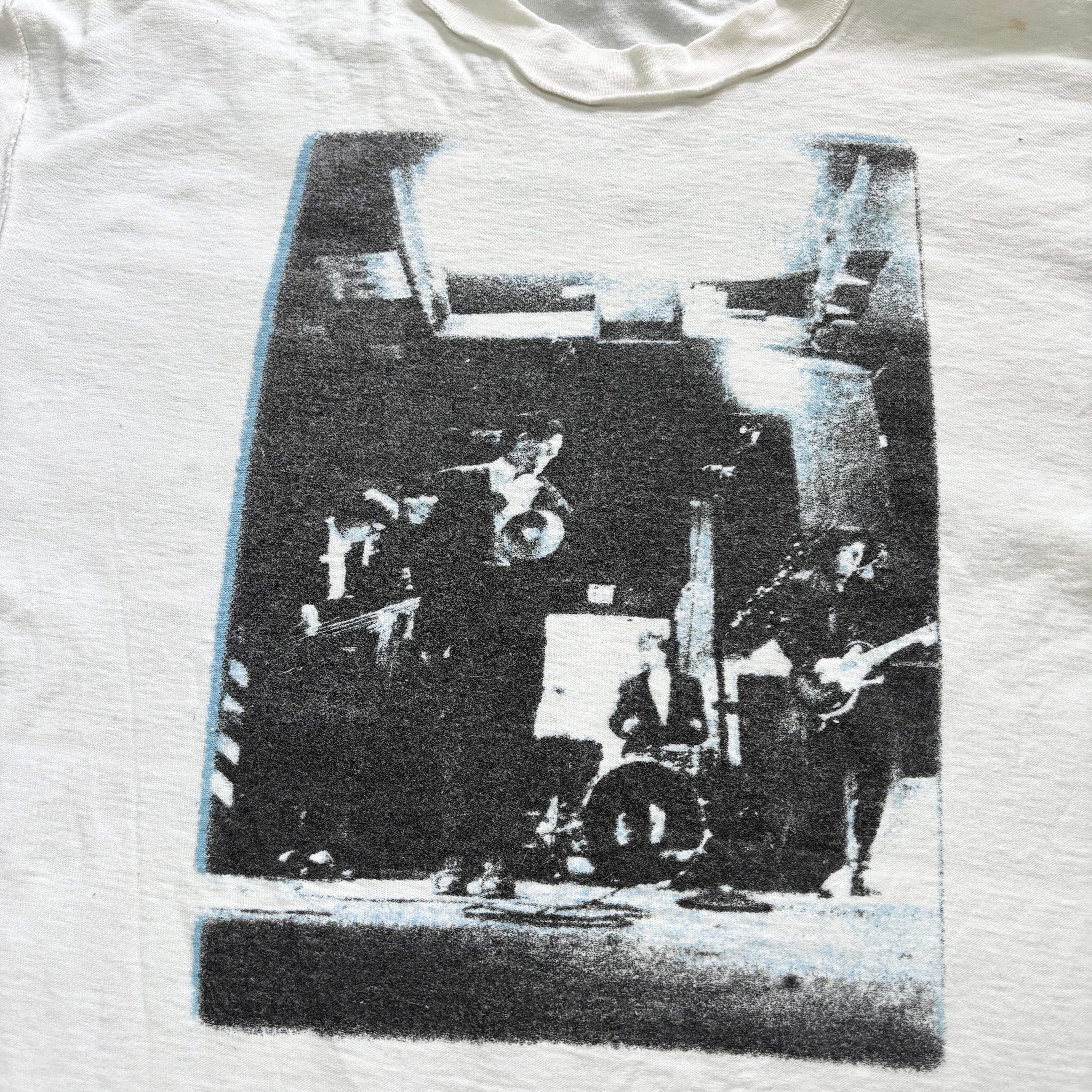 Vintage REM T Shirt Mens XL White Single Stitch Turn You Inside Out Music (F)