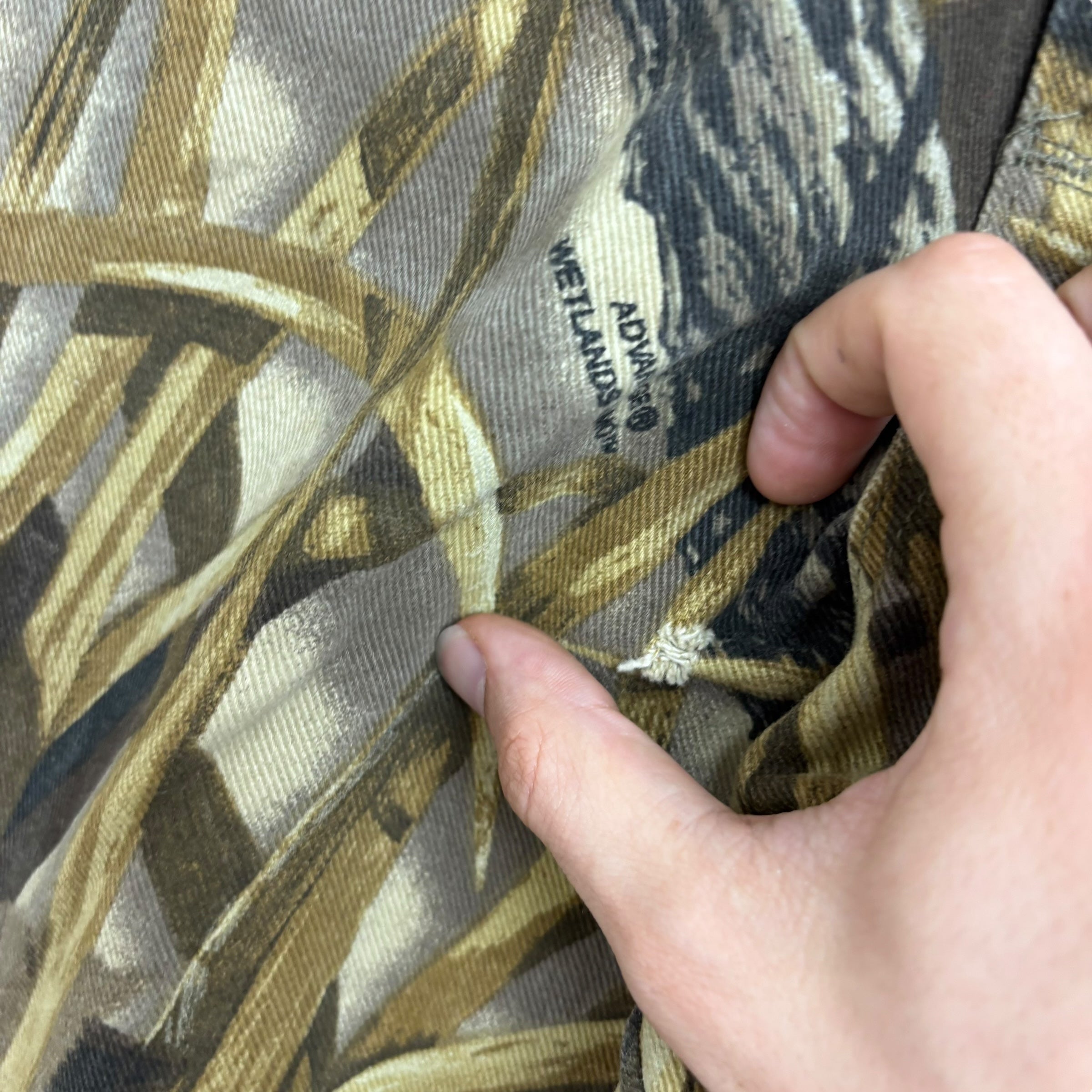 Wrangler Camouflage Jeans W38 L30 Mens Double Knee Realtree Vintage Relaxed