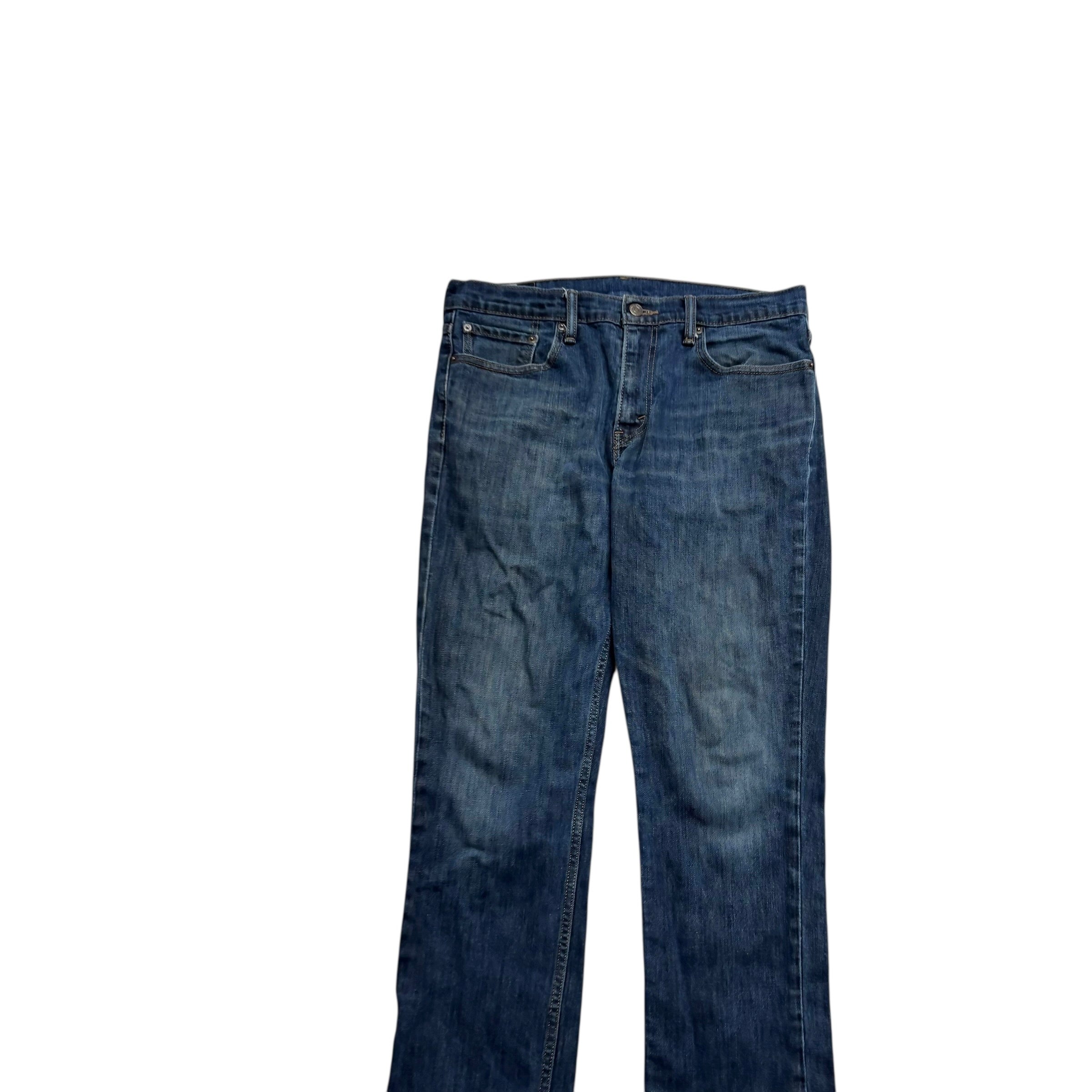Levis 511 Jeans W33 L34 Mens Dark Blue Slim Fit Stretch Denim (F)