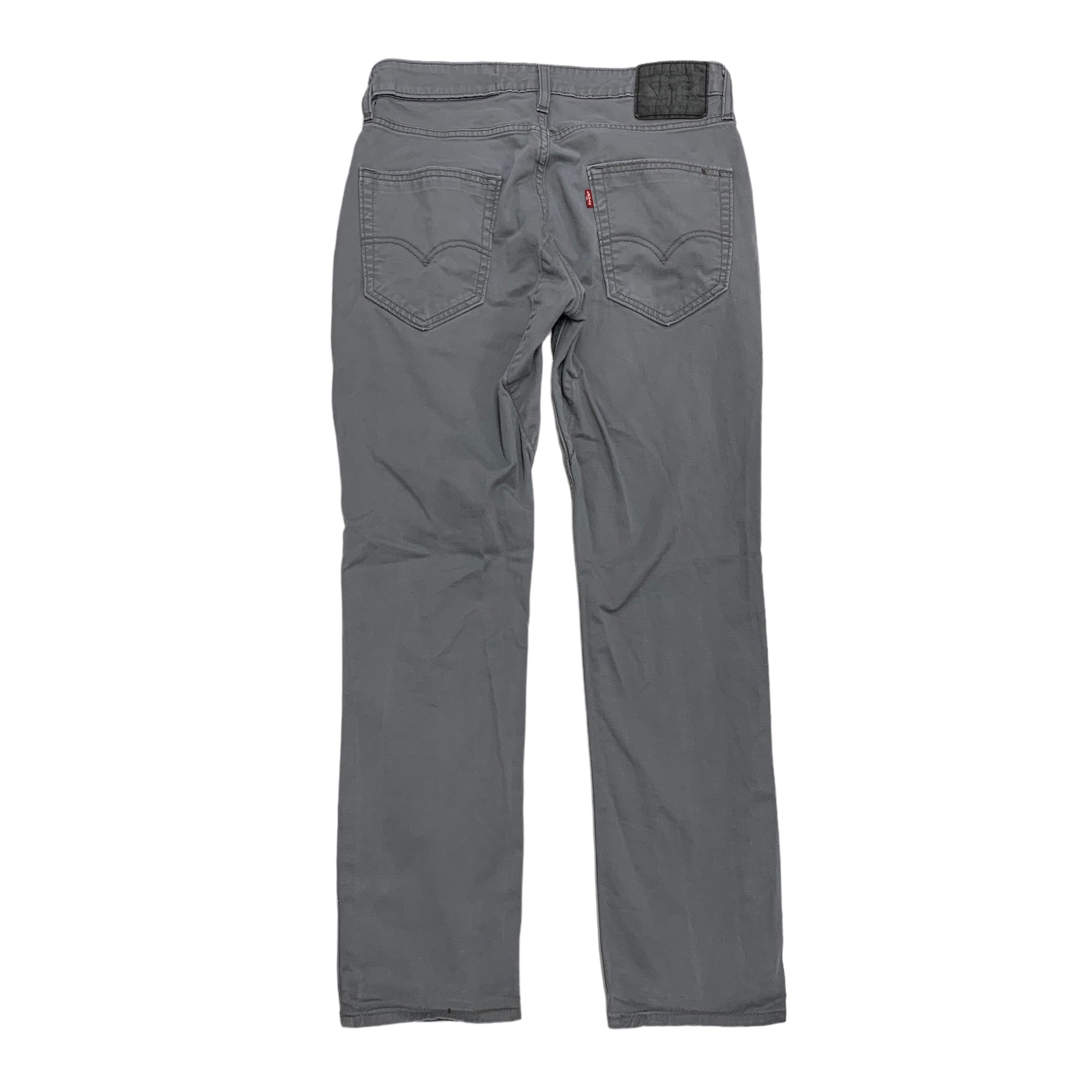 Levis 511 Commuter Trousers W32 L29 Mens Grey Slim Fit Cotton Pants