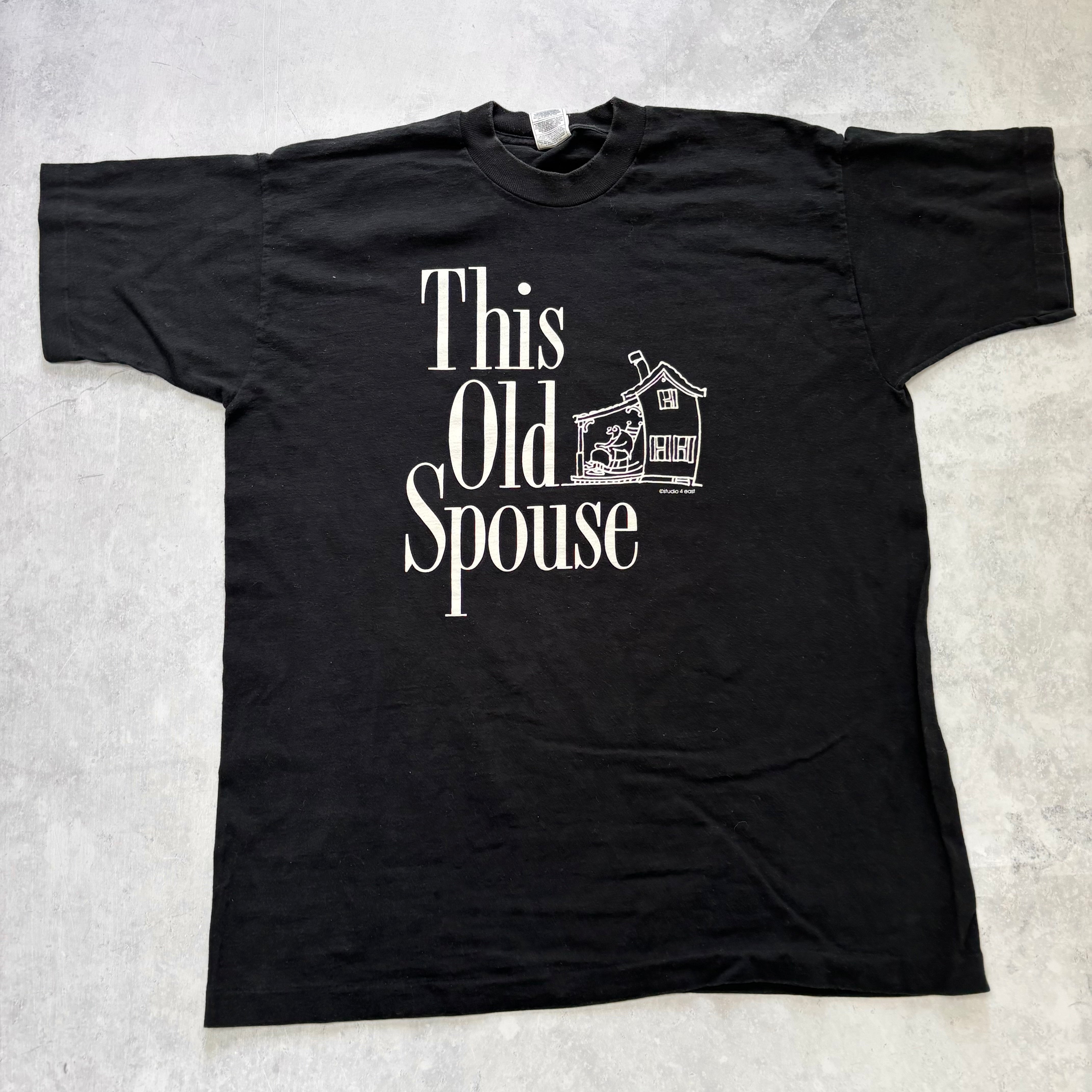 Vintage T Shirt Mens XL Black Single Stitch Graphic Print 90s (E)