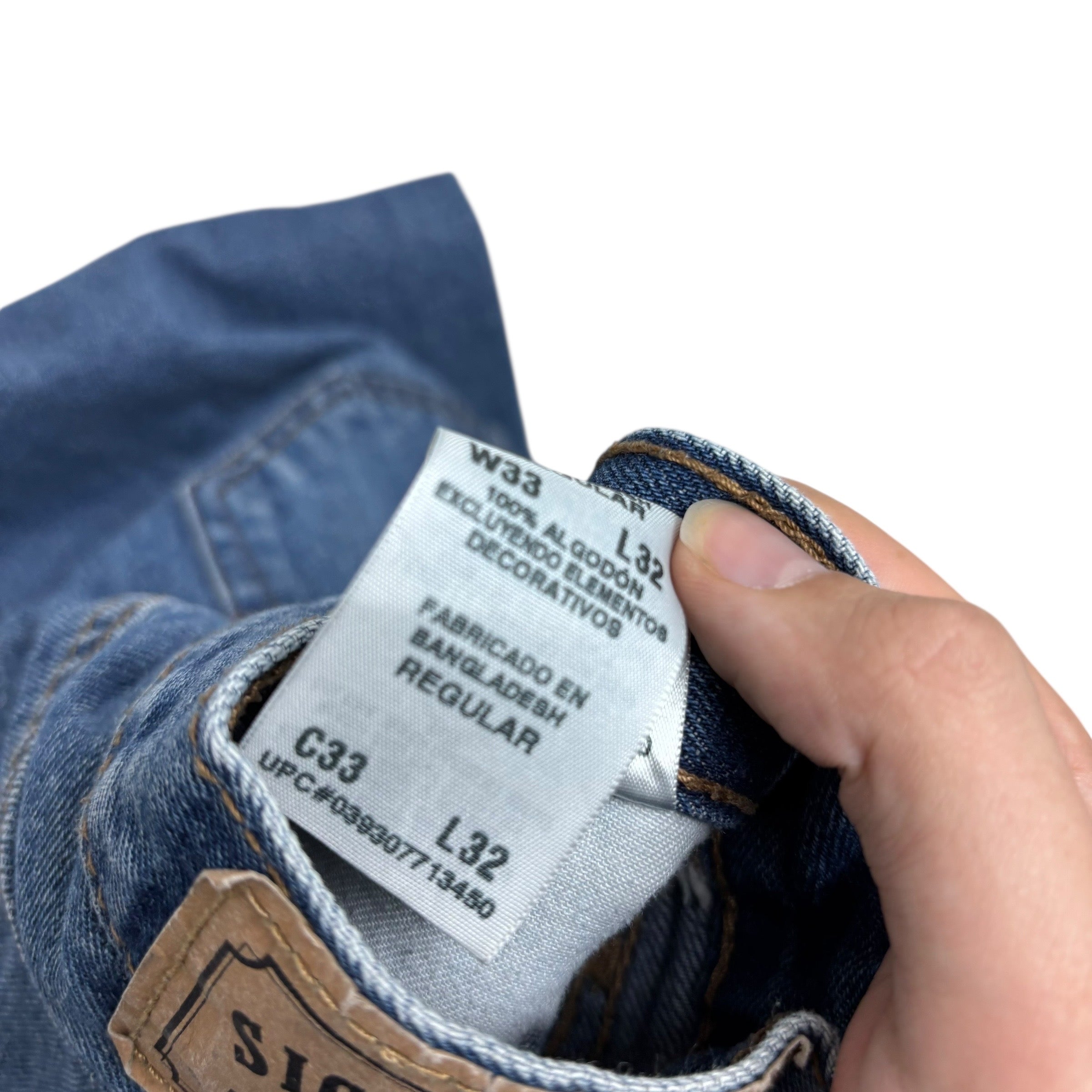 Levis Signature Jeans W33 L32 Mens Mid Blue Regular Straight Fit Vintage (F)