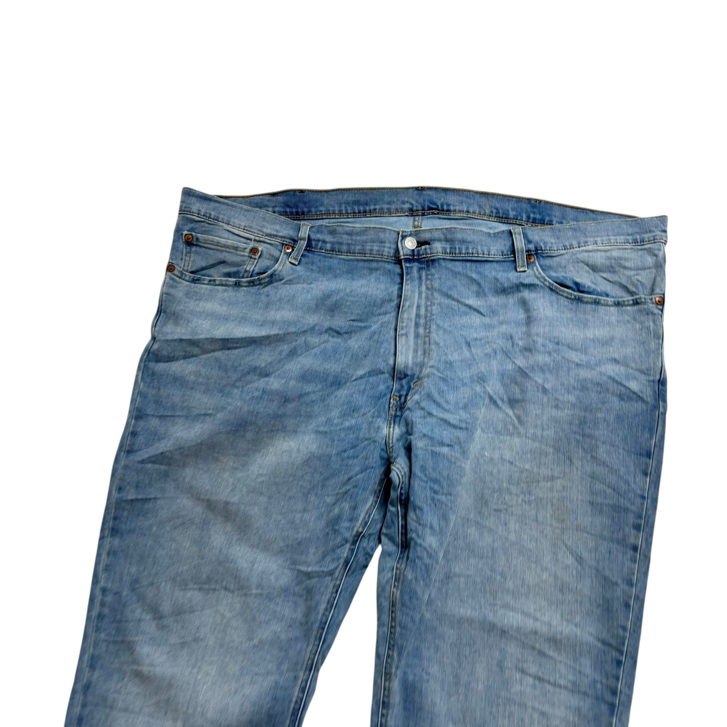 Levis 541 Jeans W50 L30 Mens Light Blue Athletic Tapered Fit Stretch Denim (E)