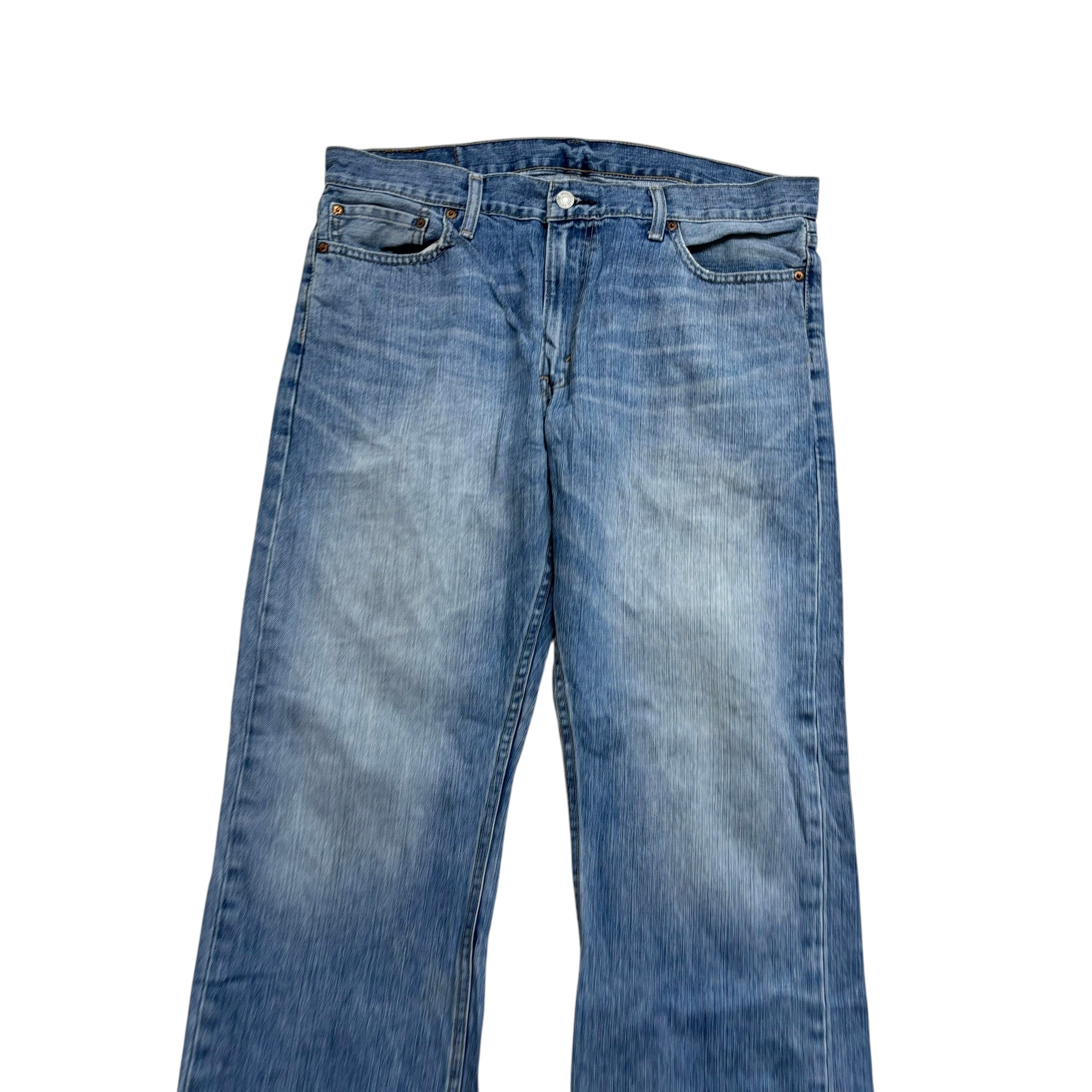 Levis 514 Jeans W36 L30 Mens Mid Blue Baggy Relaxed Straight Fit Denim