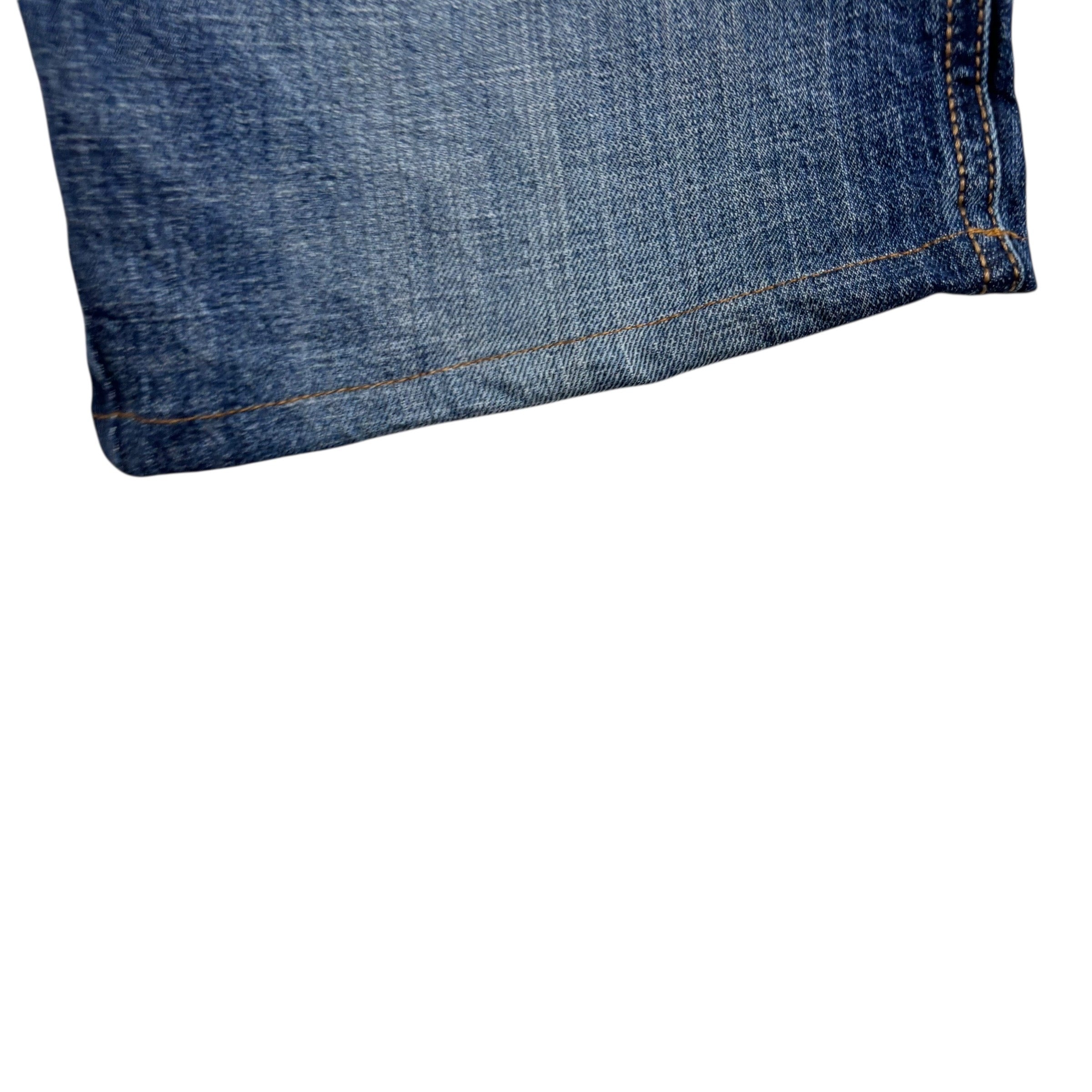 Wrangler Denim Shorts W32 Mens Dark Blue 9in Regular Fit