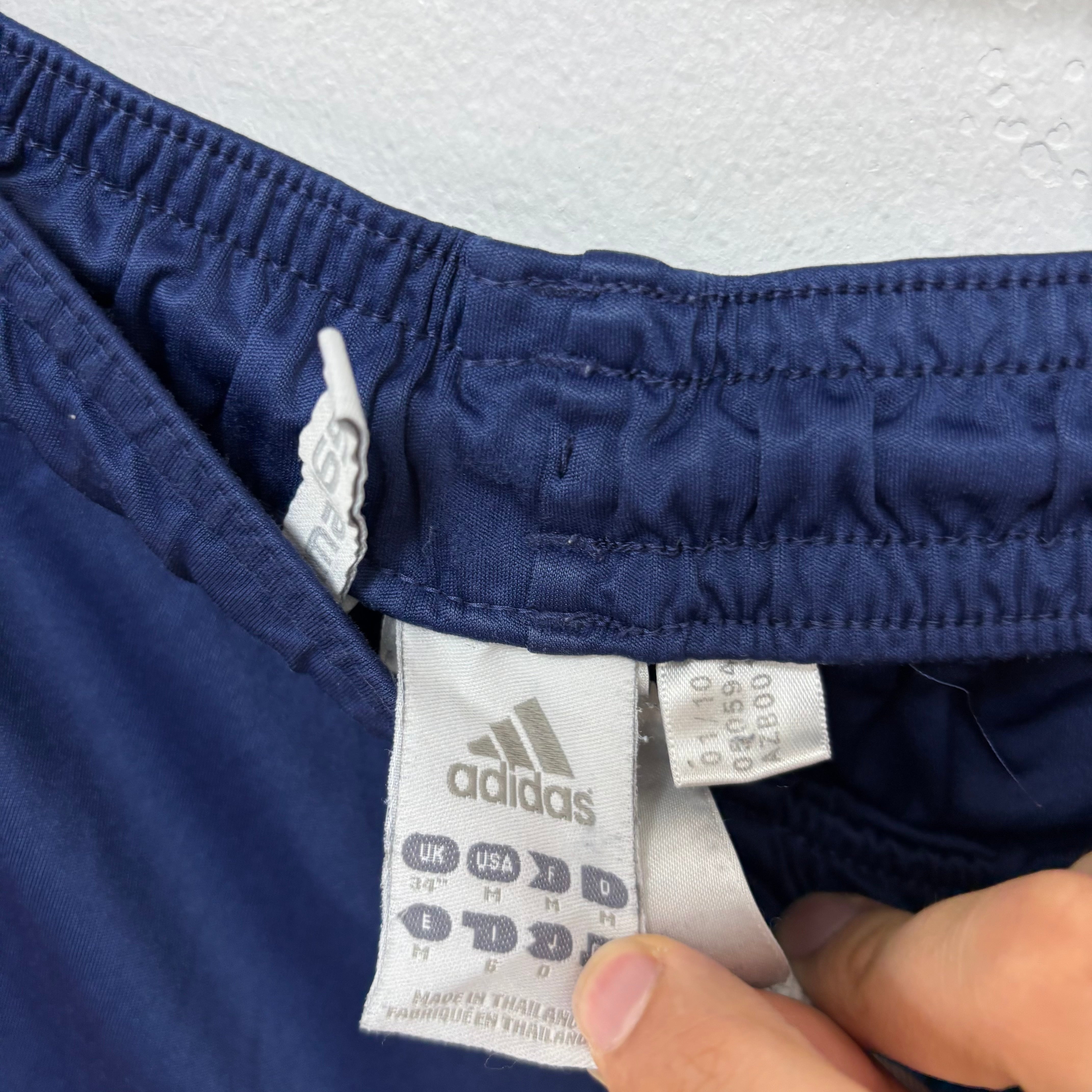 Adidas Shorts Mens Medium Navy Blue Sports Running Gym Athletic (E)