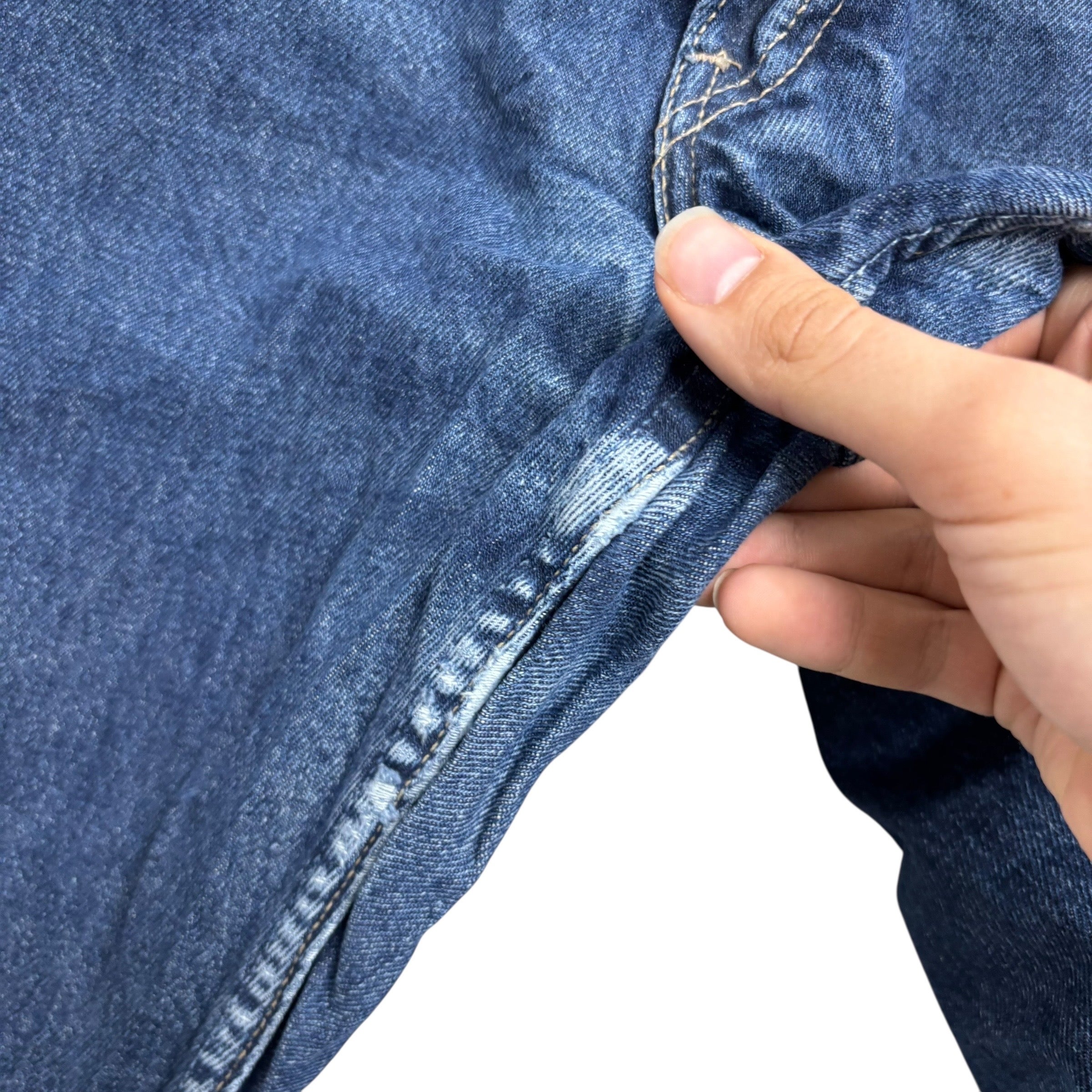 Levis 522 Jeans W29 L30 Mens Mid Blue Regular Tapered Fit Vintage Denim