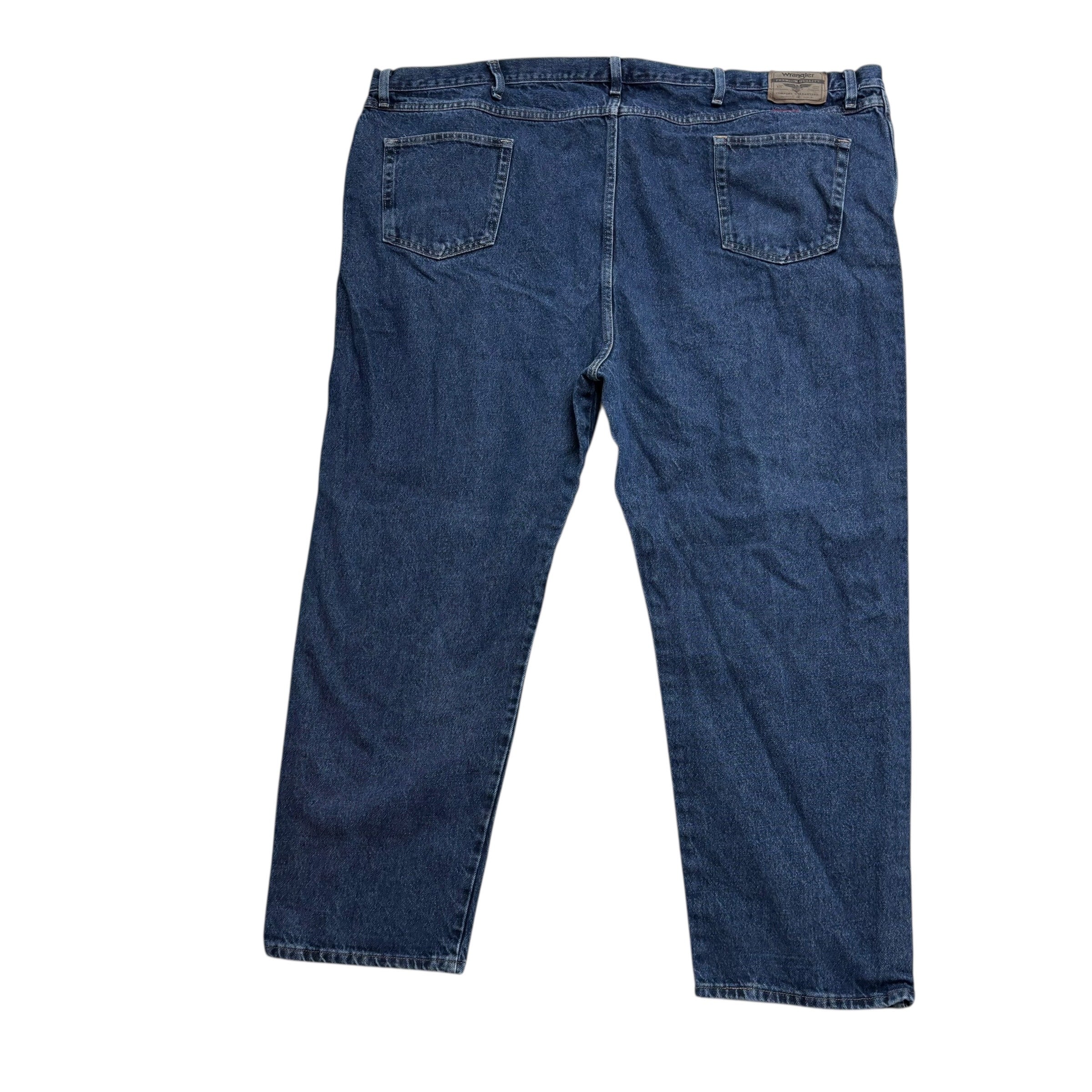 Wrangler Jeans W54 L30 Mens Dark Blue Regular Straight Fit Denim (E)