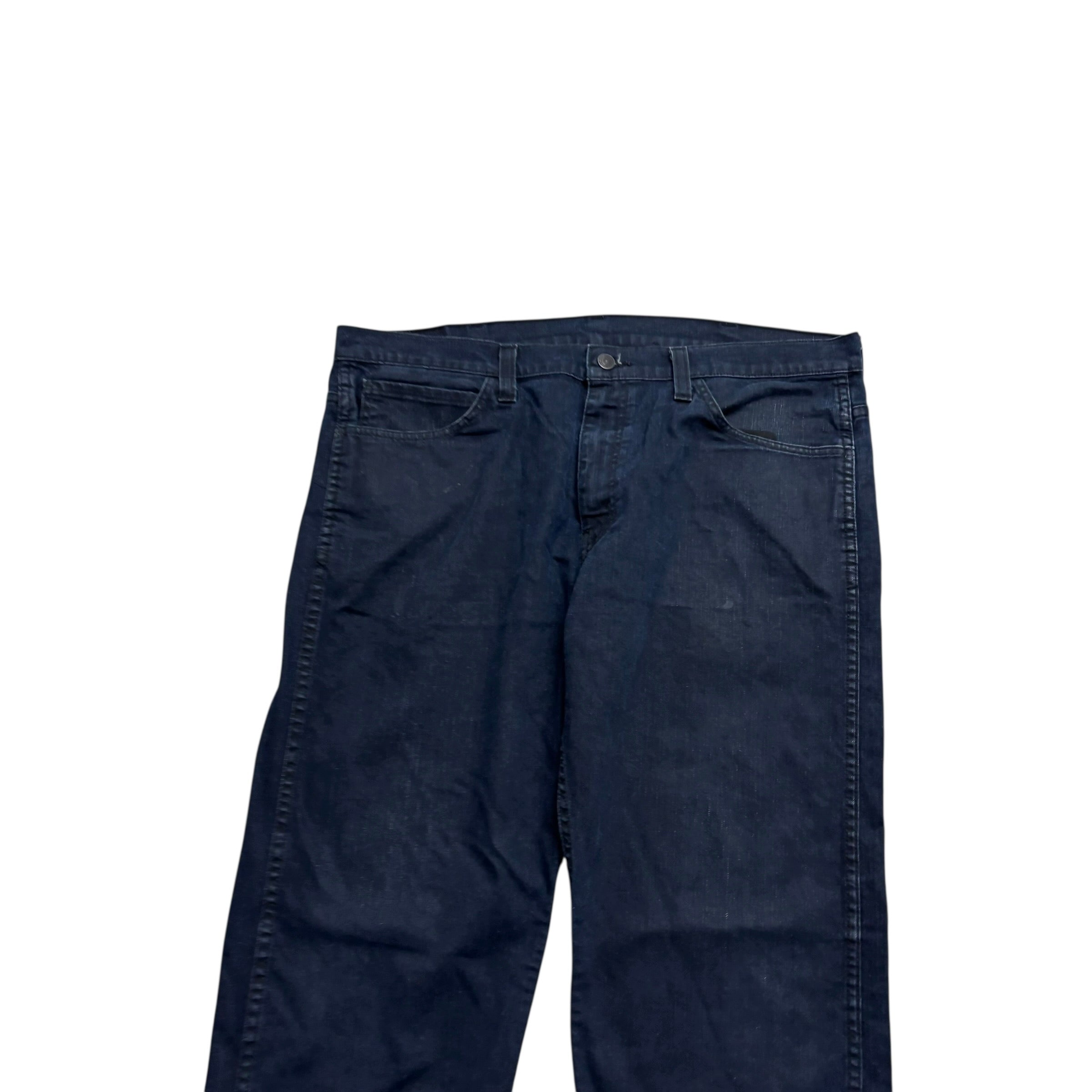 Levis 569 Jeans W38 L30 Mens Navy Blue Baggy Relaxed Fit Stretch Denim