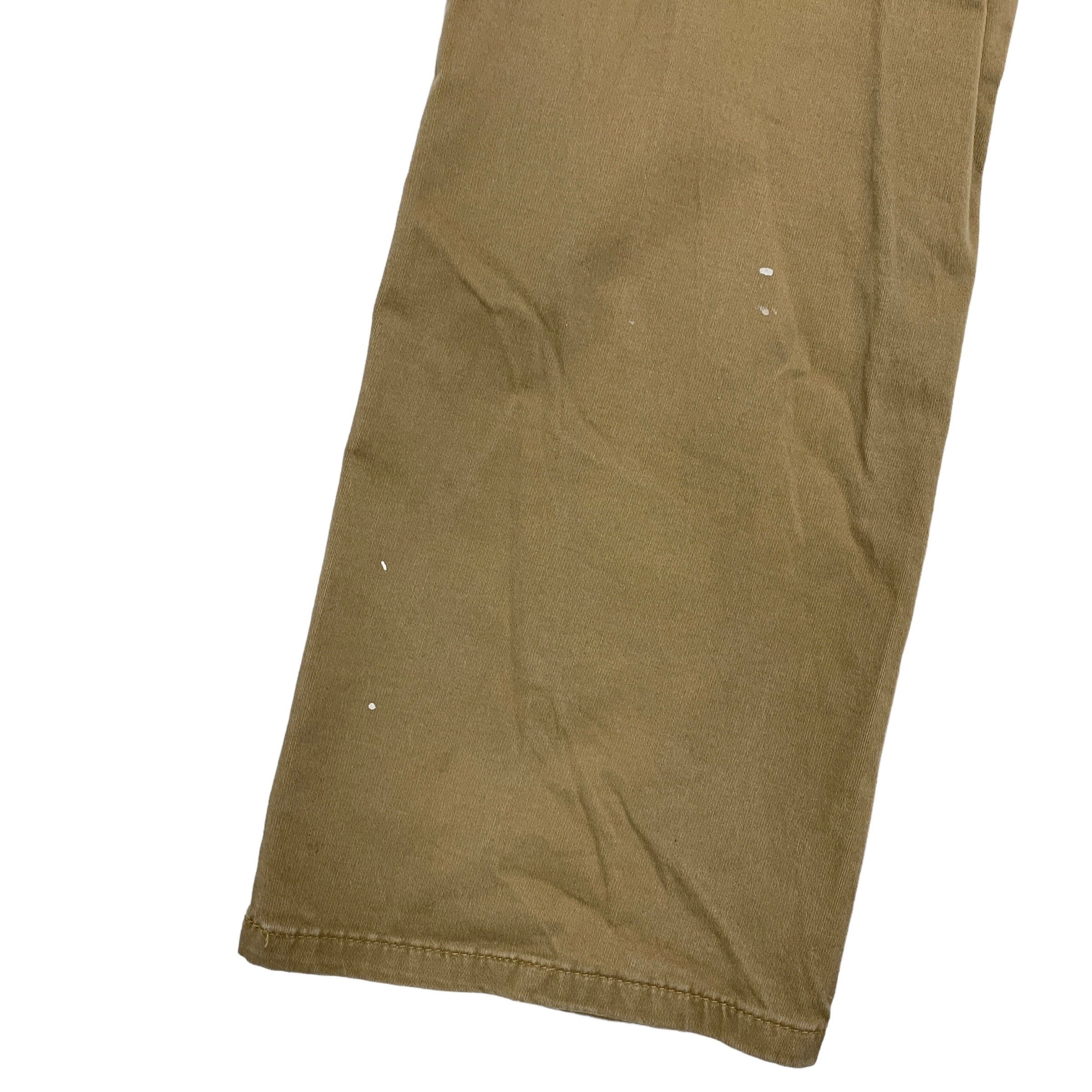 Wrangler Trousers W30 L33 Mens Tan Light Brown Slim Straight Fit Retro Pants