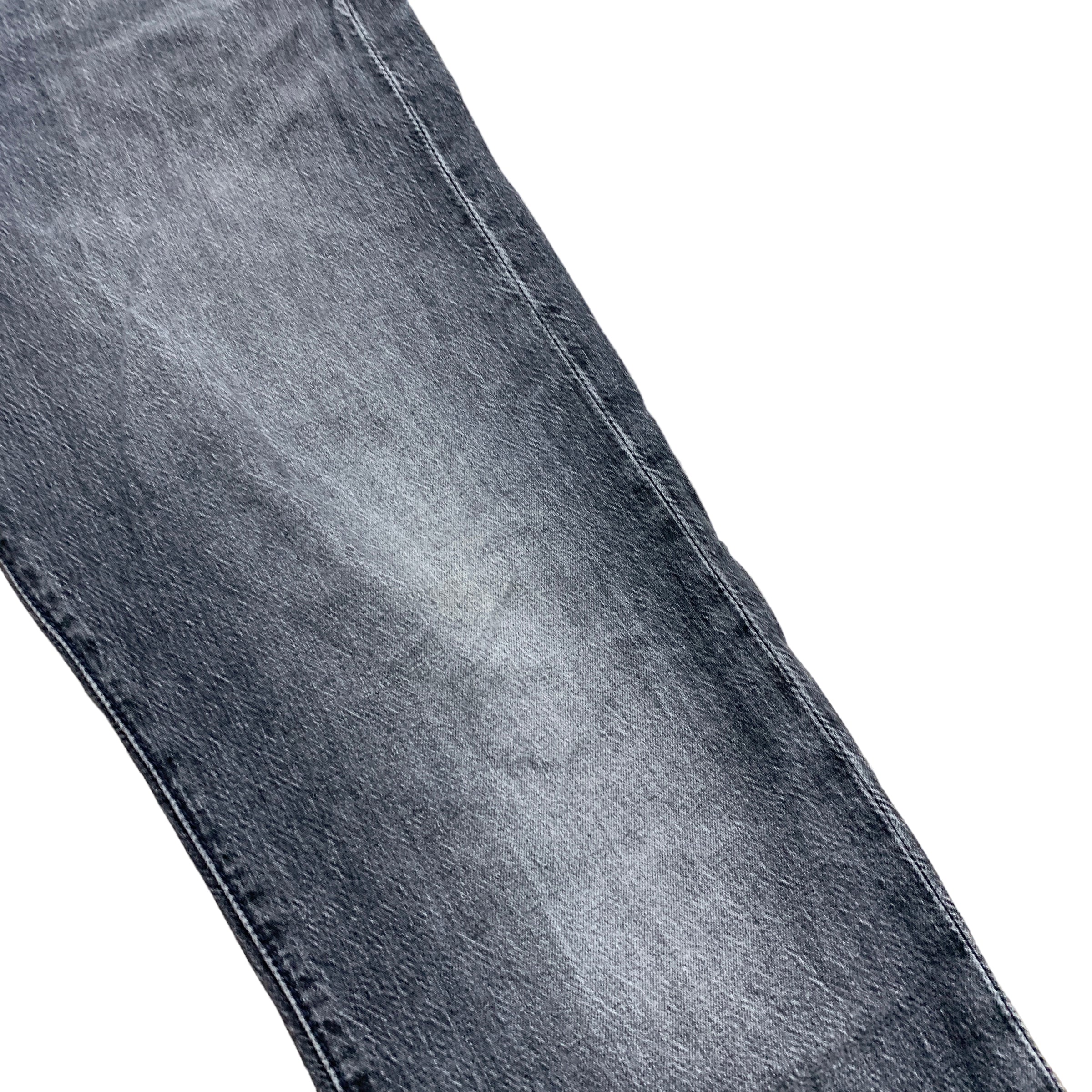 Levis 502 Jeans W38 L30 Mens Grey Regular Taper Stretch Premium Big E