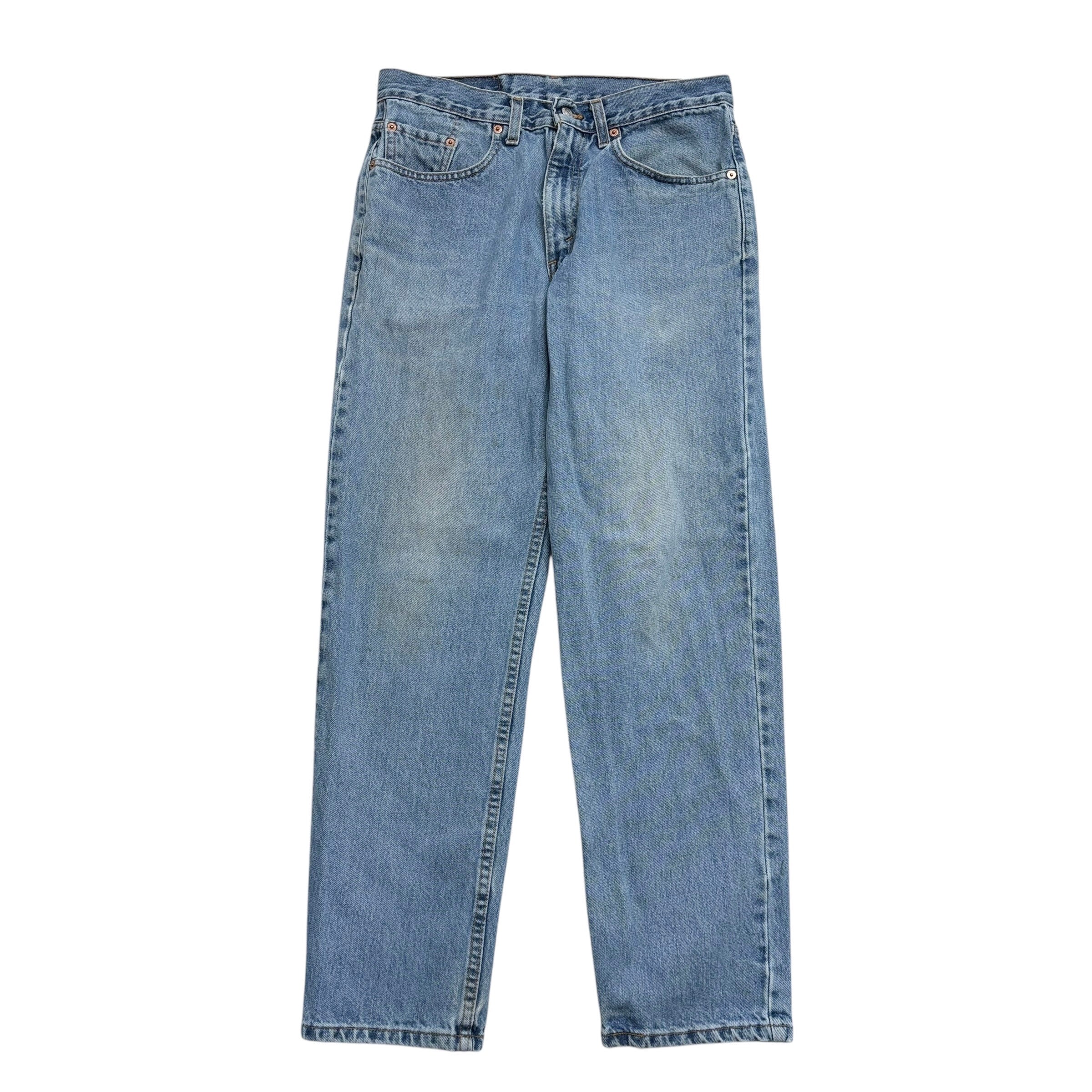 Levis 550 Jeans W31 L30 Mens Light Blue Relaxed Straight USA Made Vintage (F)