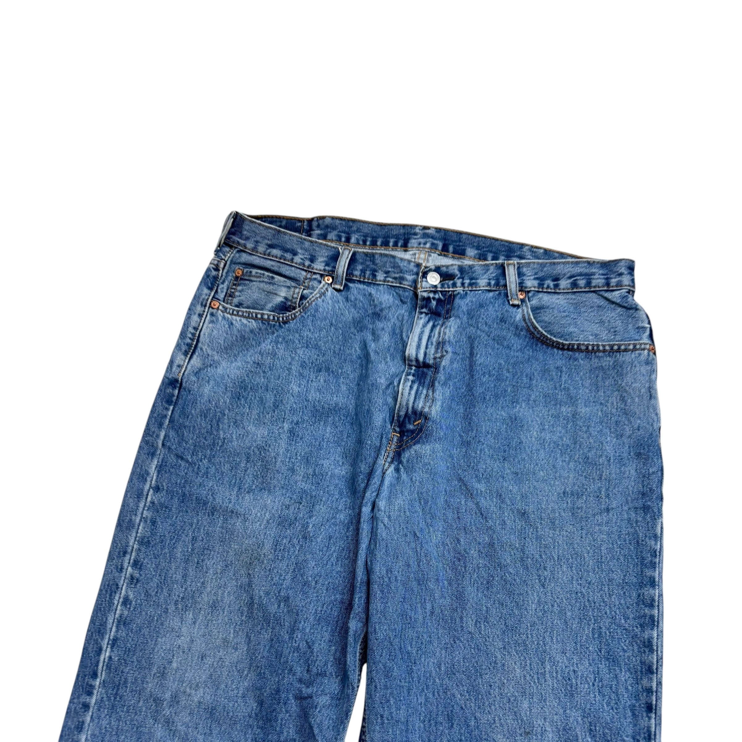 Levis 550 Jeans W40 L32 Mens Mid Blue Baggy Relaxed Straight Fit Denim