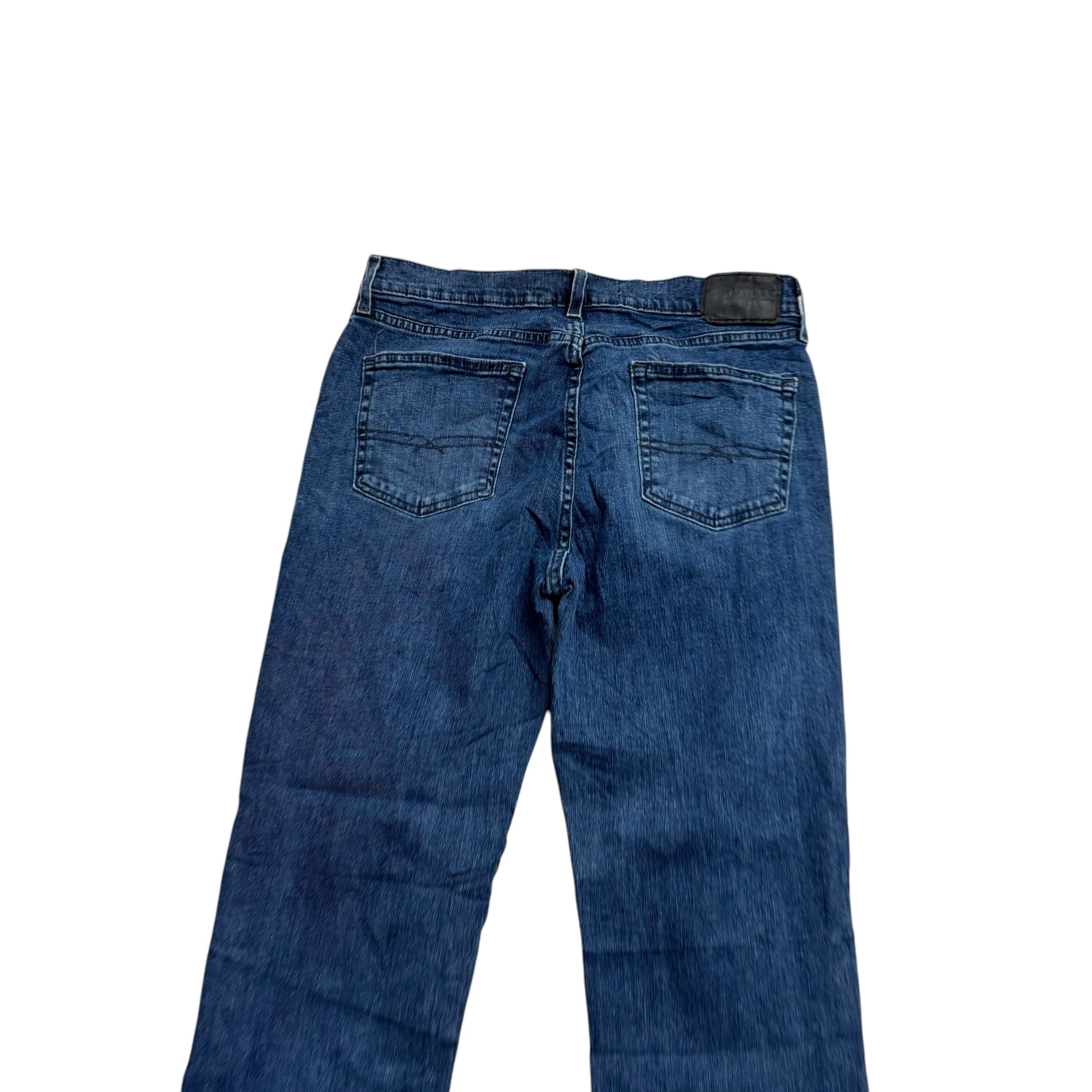 Levis Signature Jeans W34 L34 Mens Navy Blue Athletic Taper Fit Stretch (E)