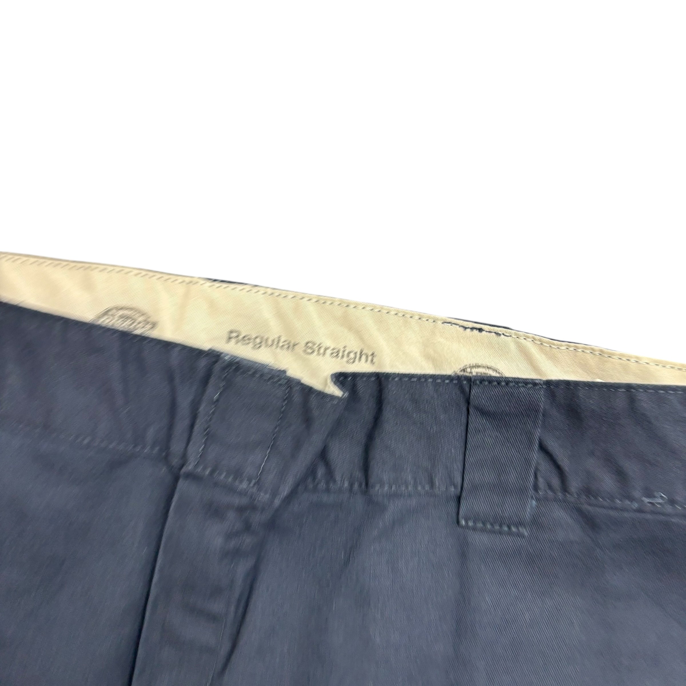 Dickies Chino Trousers W40 L30 Mens Navy Blue Regular Straight Fit Pants (E)