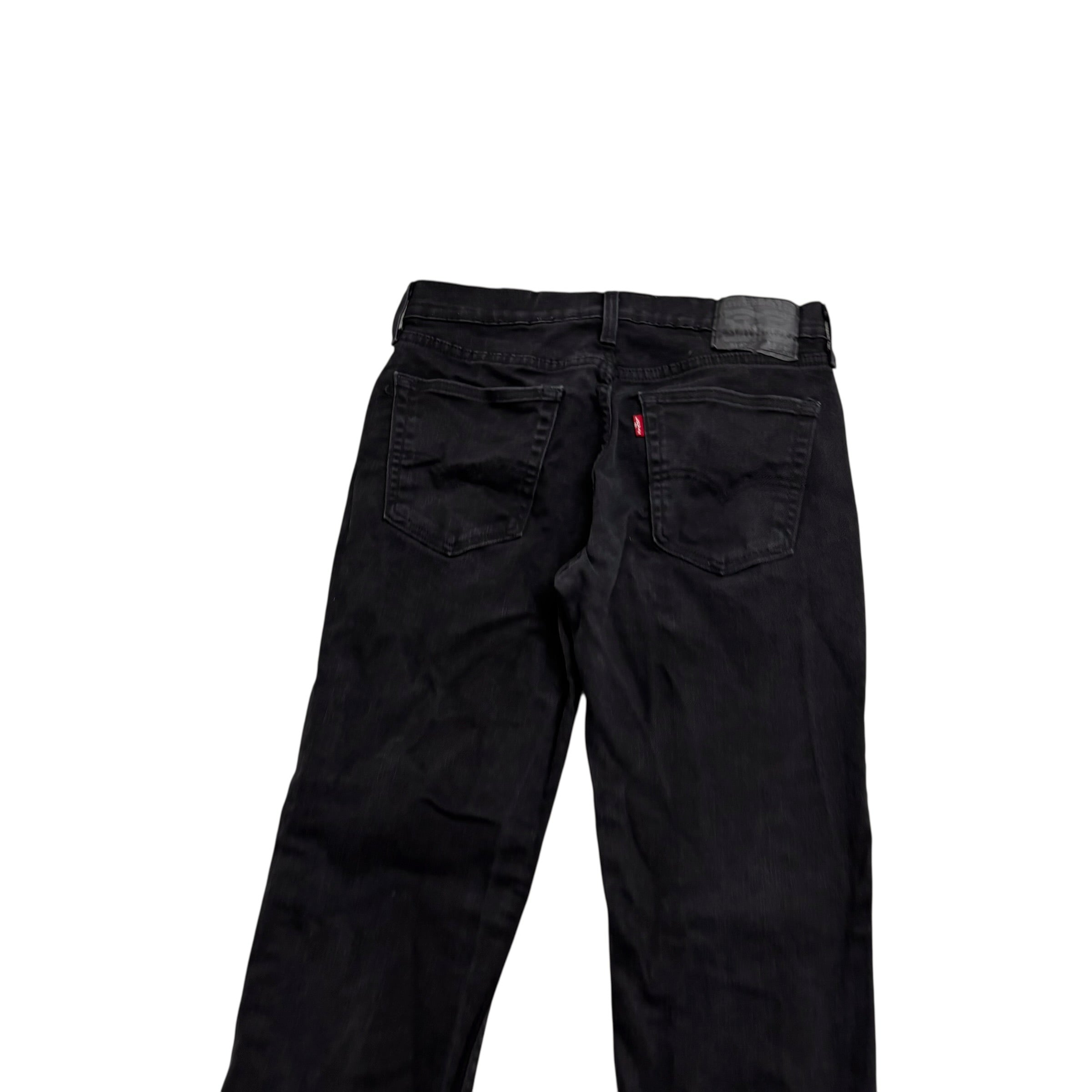 Levis 514 Jeans W30 L30 Mens Black Regular Straight Fit Stretch Denim (E)