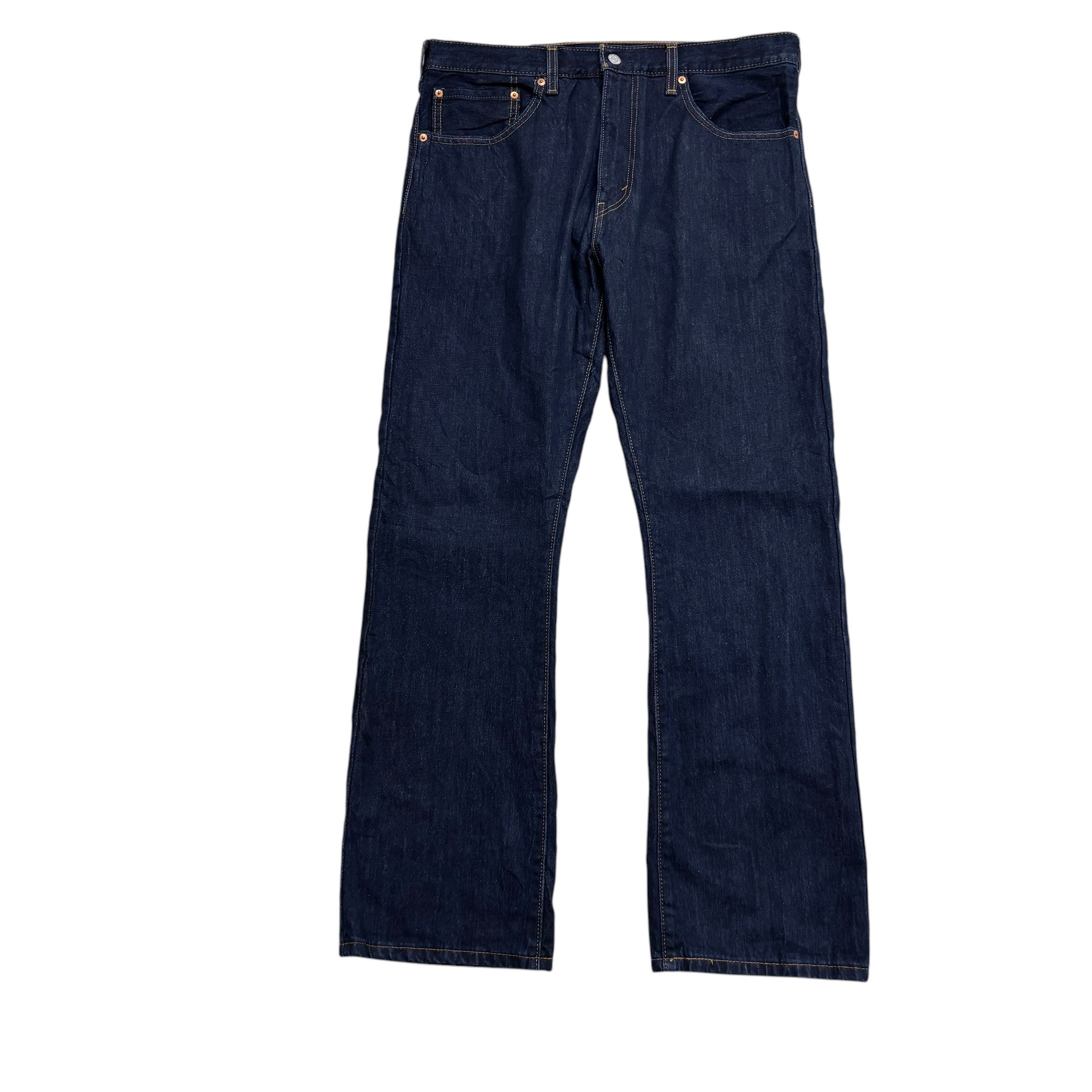 Levis 517 Jeans W36 L32 Mens Dark Blue Regular Bootcut Fit Denim (E)