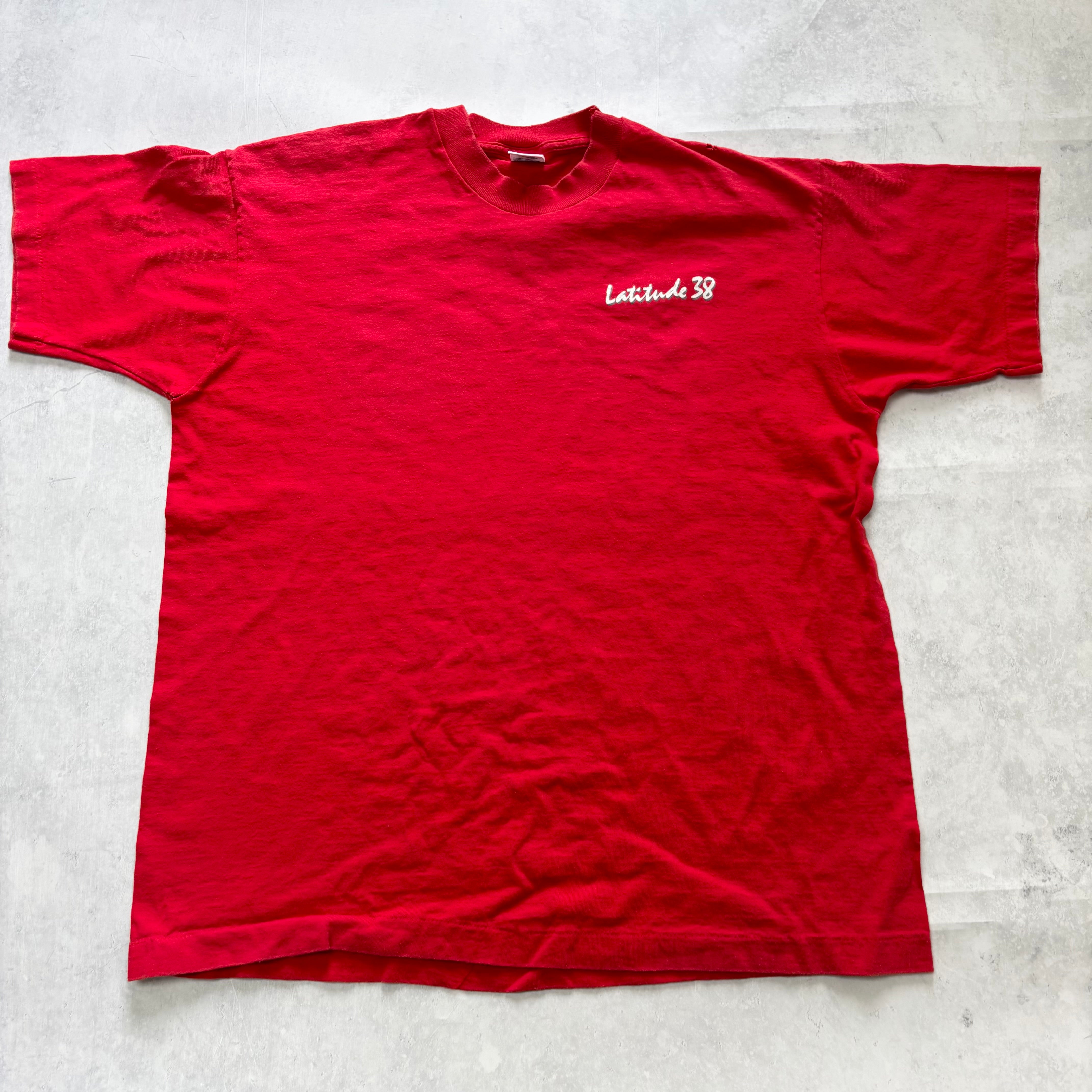 Vintage T Shirt Mens XL Red Single Stitch Graphic Print 90s USA