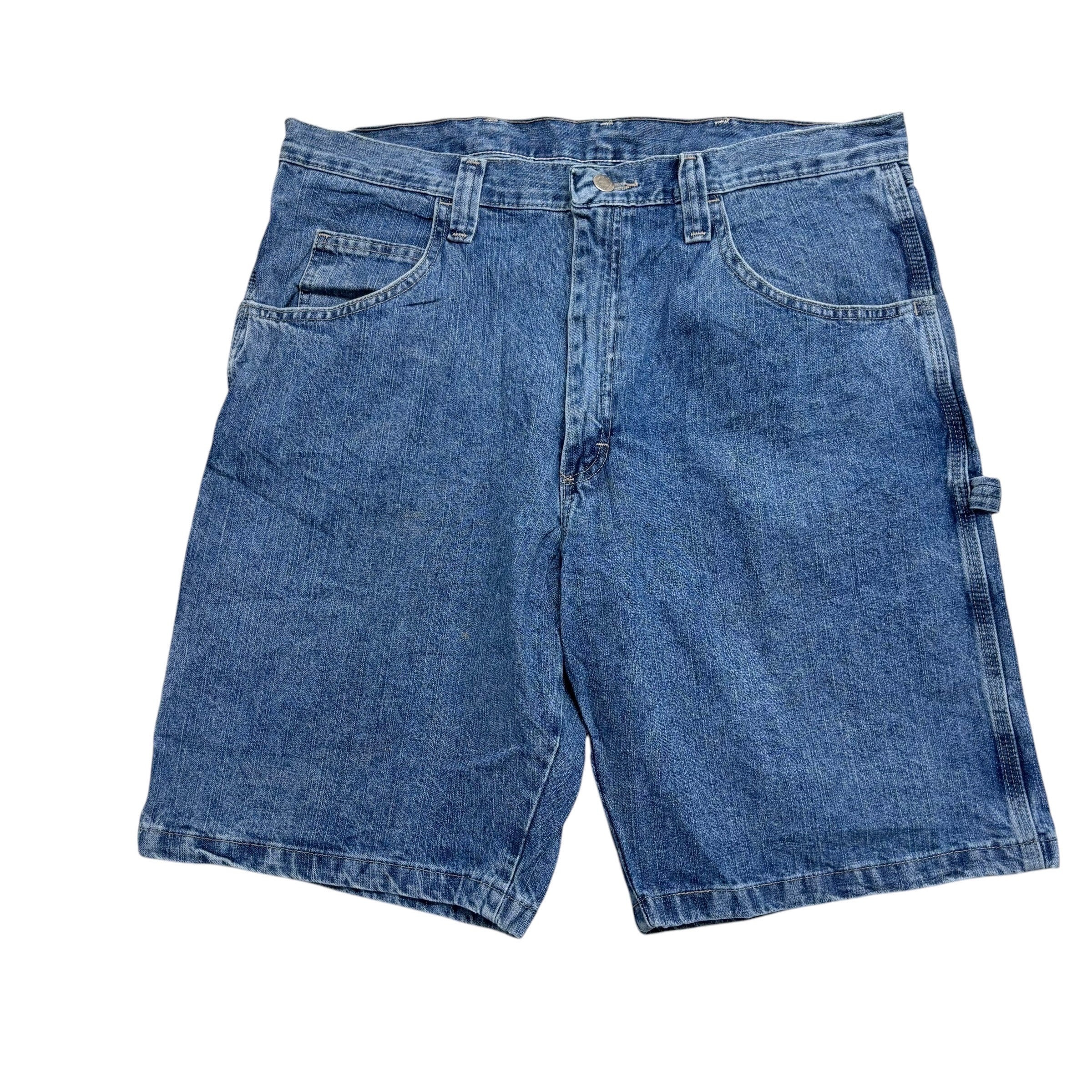 Wrangler Baggy Jorts W36 Mens Light Blue Denim Shorts Relaxed Fit Carpenter