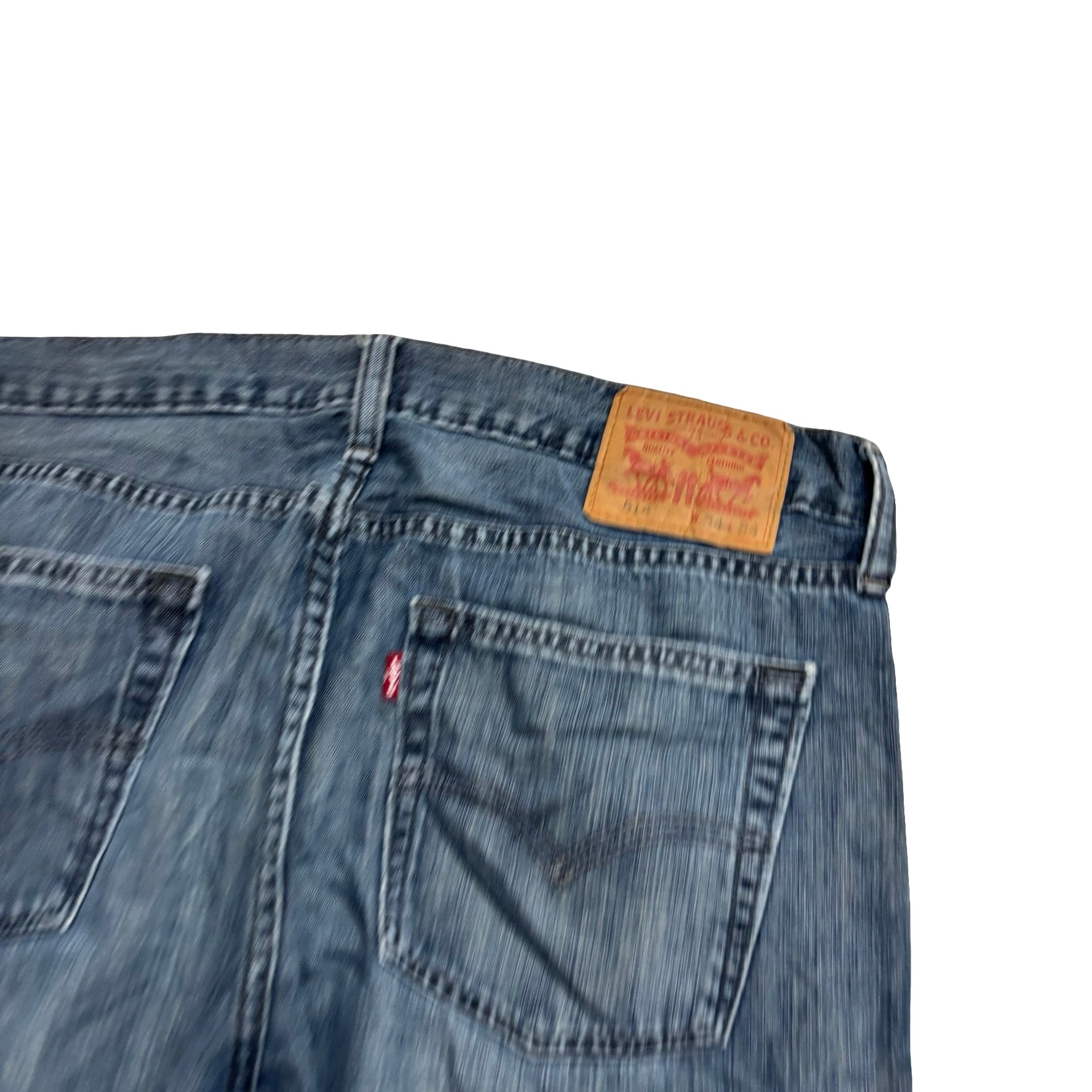 Levis 514 Jeans W34 L34 Mens Dark Blue Regular Straight Fit Denim