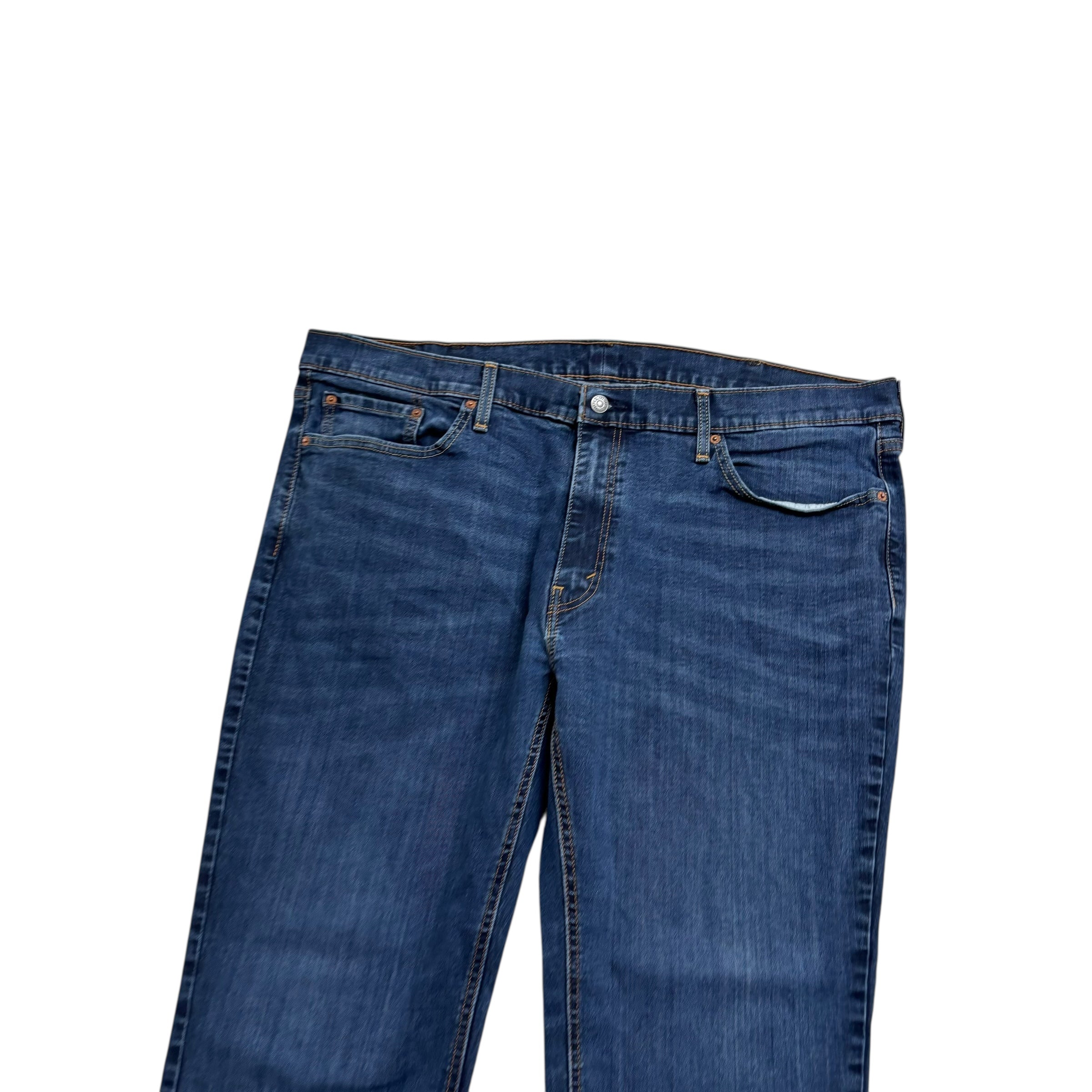 Levis 541 Jeans W44 L30 Mens Dark Blue Athletic Tapered Fit Stretch Denim (E)