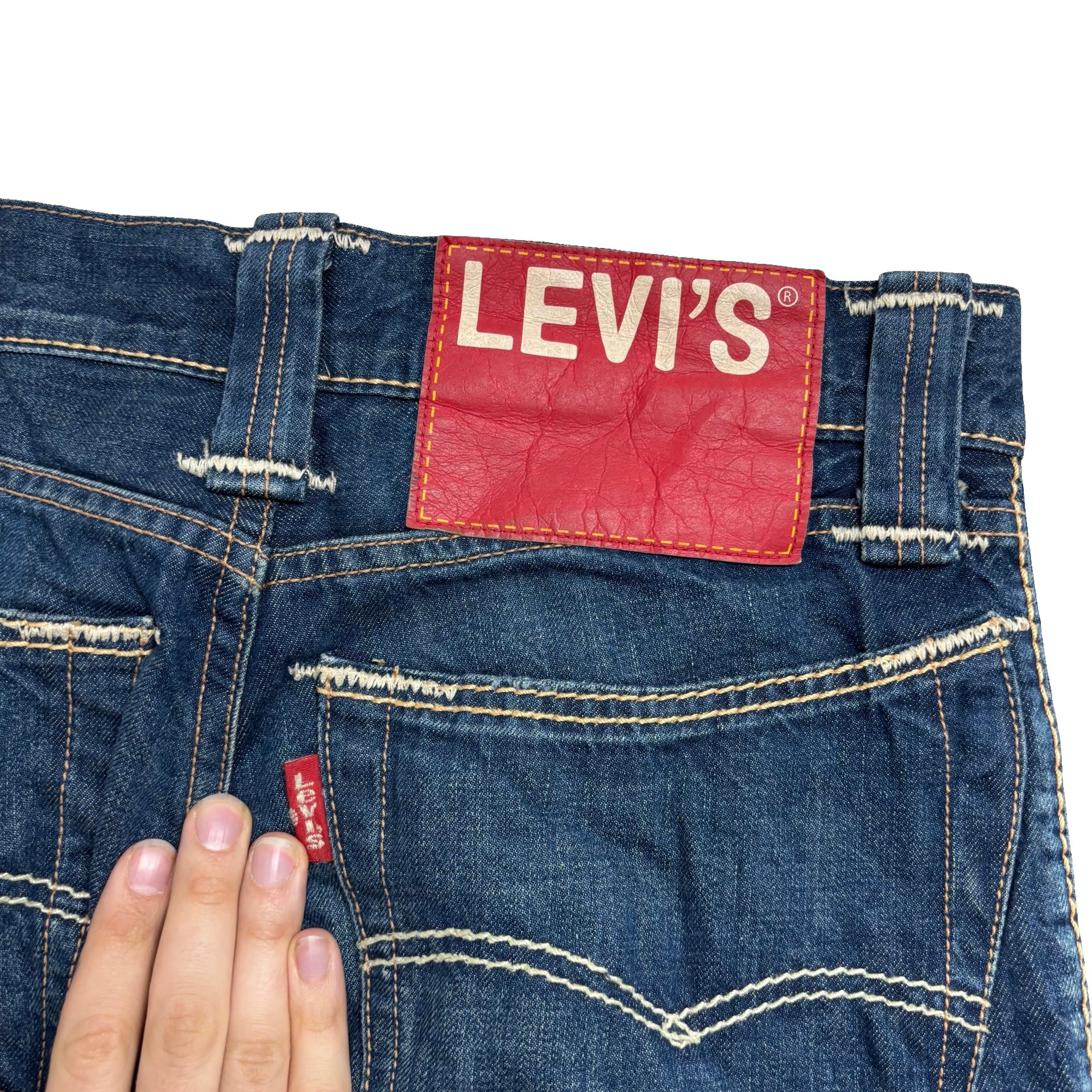 Levis Red Label Limited Edition Jeans W32 L34 Mens Blue Tapered Fit Vintage