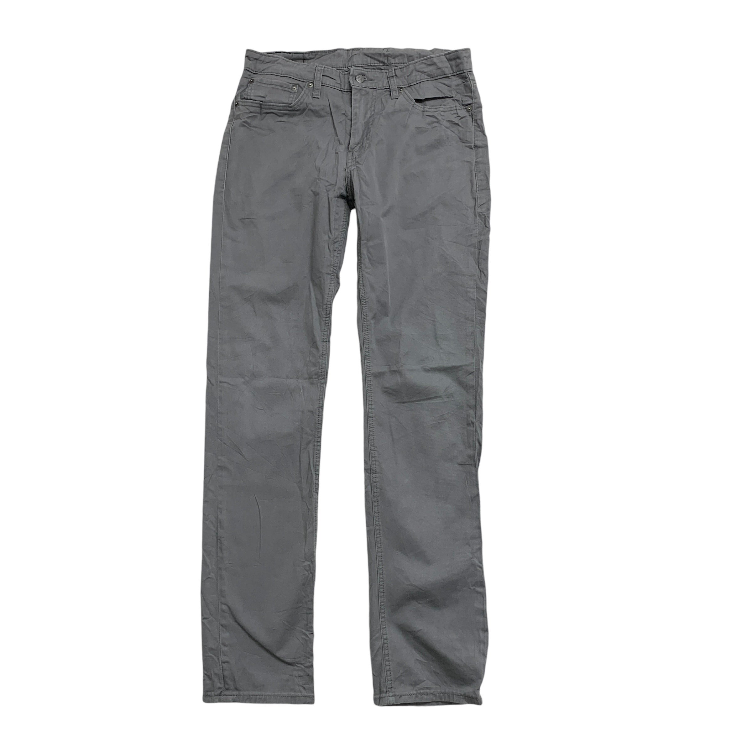 Levis 511 Commuter Trousers W32 L34 Mens Grey Slim Fit Stretch Pants