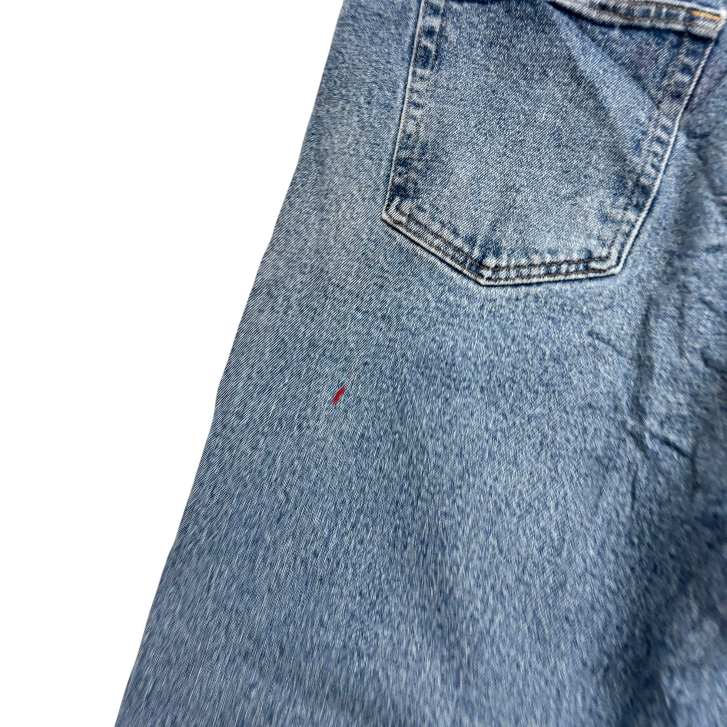 Wrangler Jeans W36 L30 Mens Light Blue Relaxed Straight Fit Stretch Denim (F)