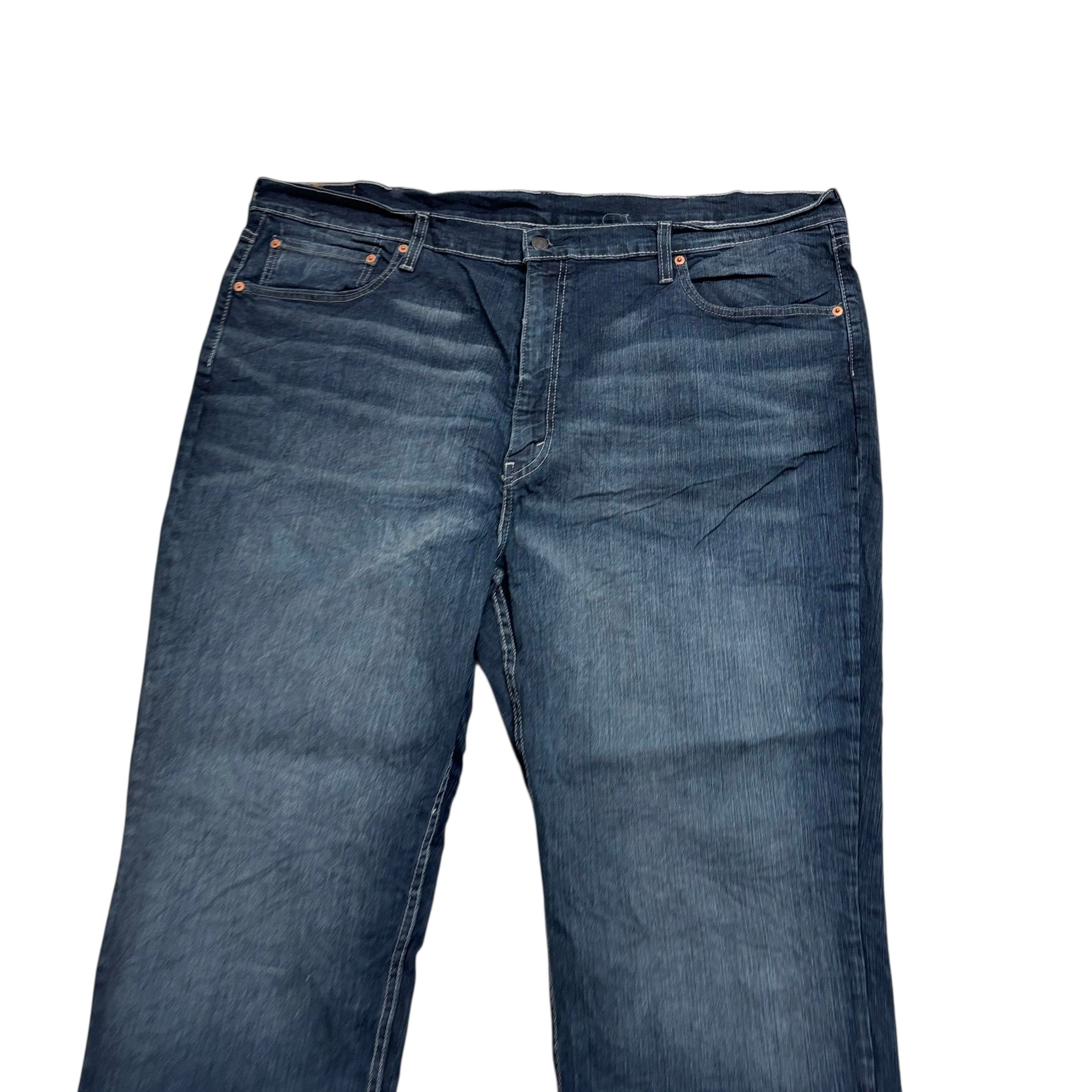 Levis 559 Jeans W46 L30 Mens Dark Blue Relaxed Straight Fit Stretch Denim (E)