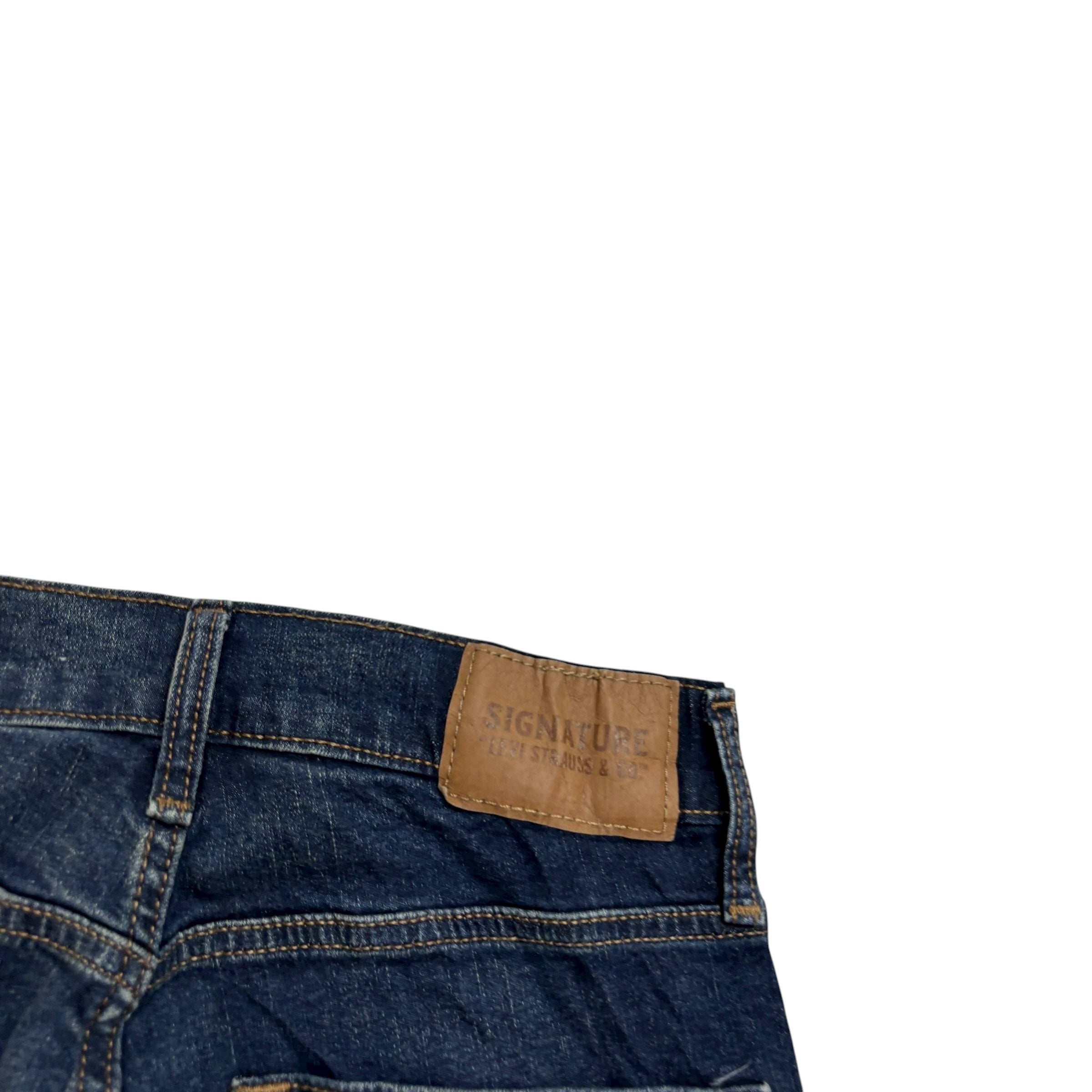 Levis Signature Jeans W27 L29 Mens Dark Blue Slim Fit Stretch Denim (E)