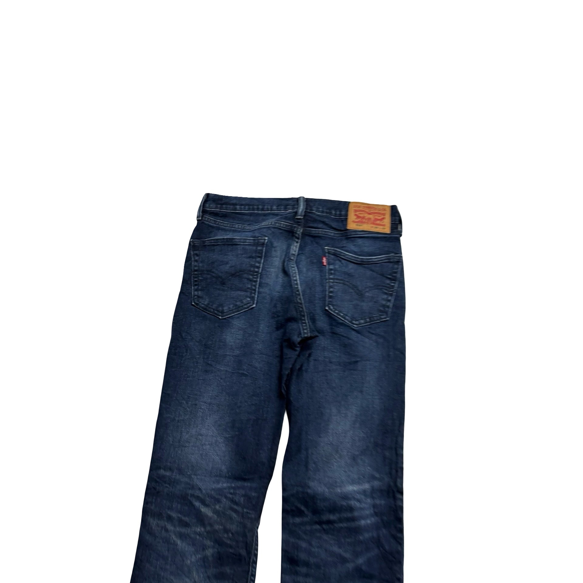 Levis 514 Jeans W29 L32 Mens Dark Blue Regular Straight Fit Stretch Denim (E)