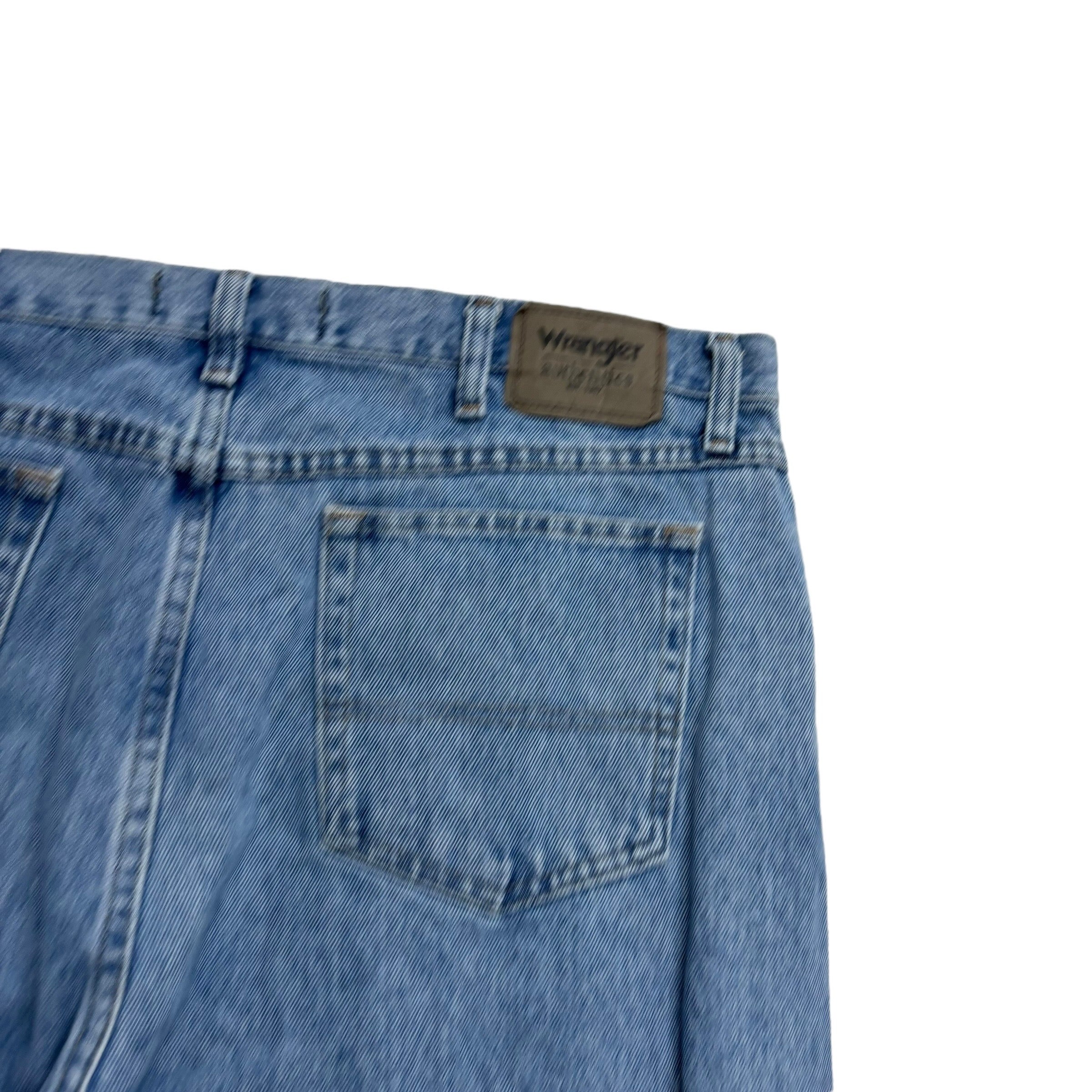 Wrangler Jeans W40 L34 Mens Light Blue Regular Straight Fit Denim