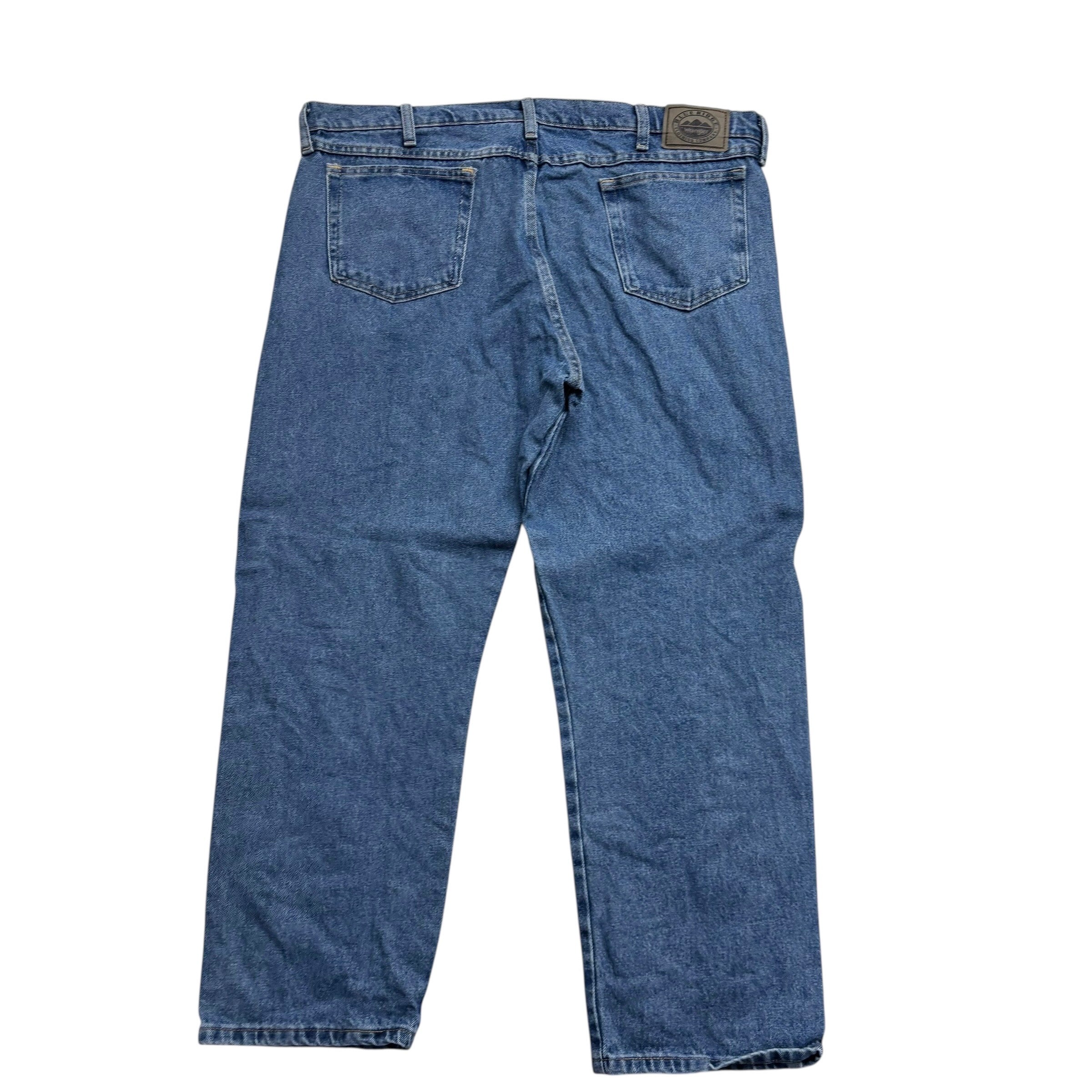 Wrangler Jeans W40 L29 Mens Mid Blue Relaxed Straight Fit Vintage Denim (E)